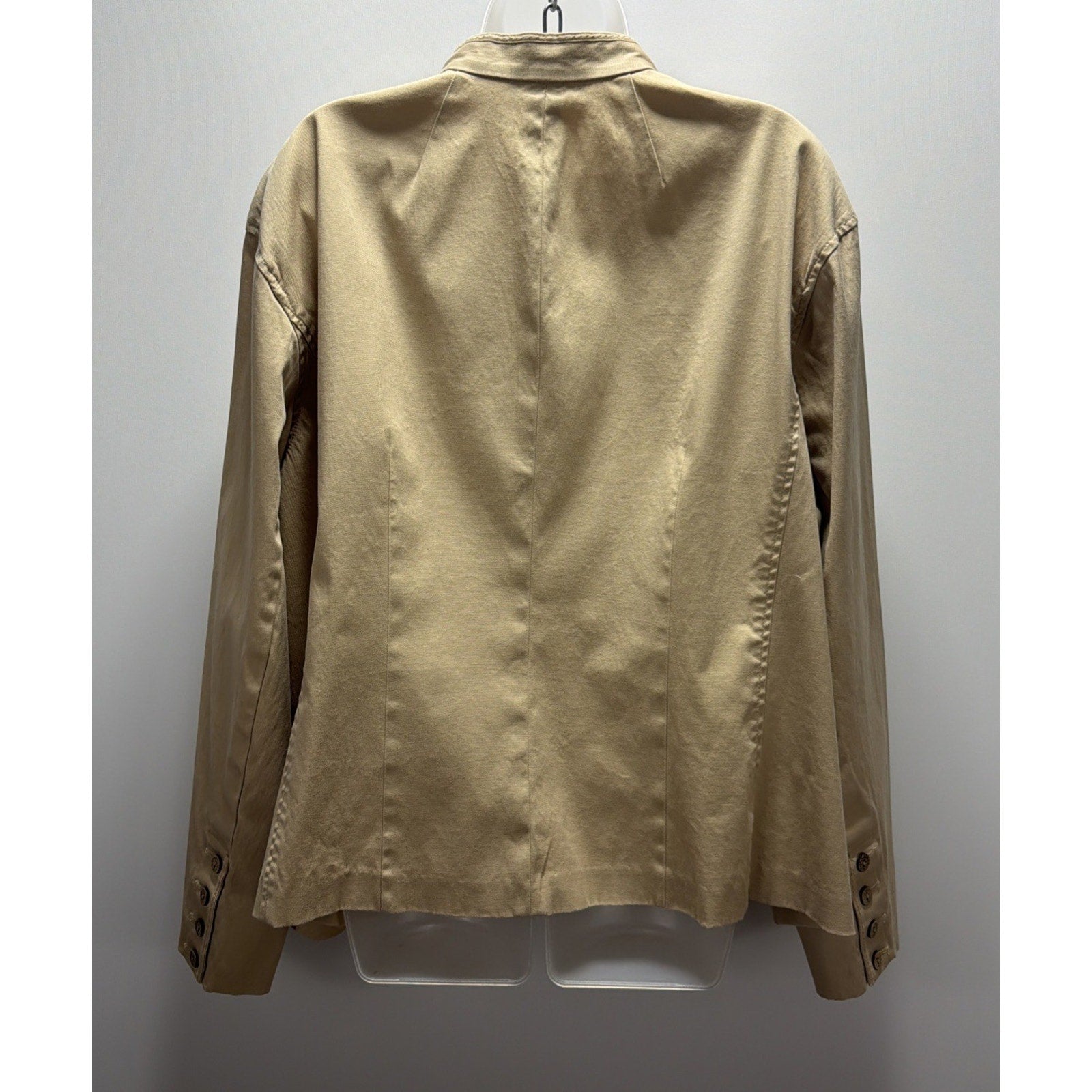 Sigrid Olsen Khaki Utility Safari Jacket Cotton Stretch Blazer Womens Plus Sz 24