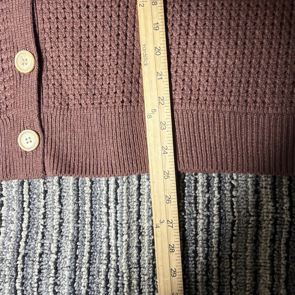 Maurices Open Stitch Mesh Cardigan Sweater Plus Size 2X Mauve NWT