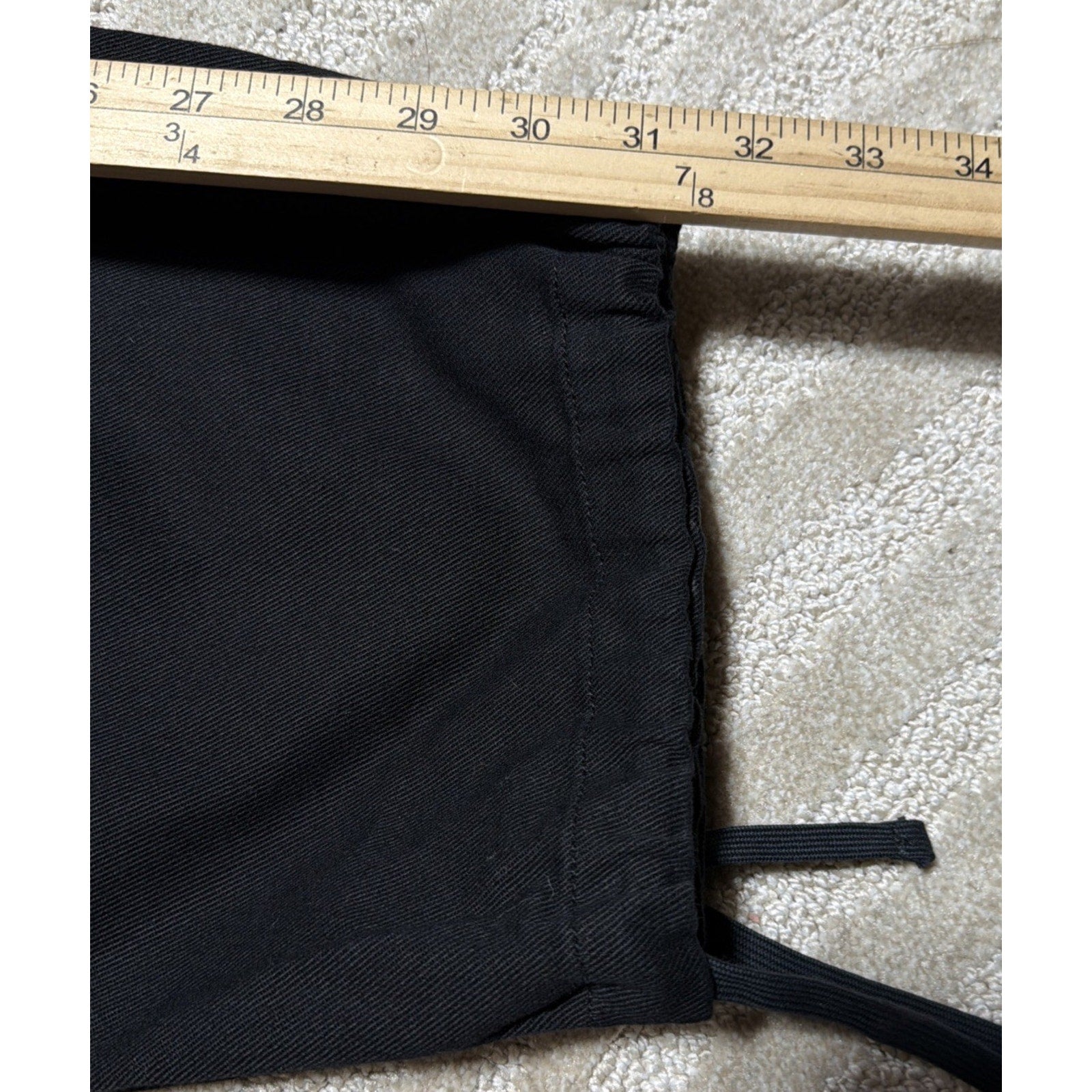 Aritzia TNA Womens Cargo Pants Size 6 Black Drawstring Ankle 30x31 NWOT
