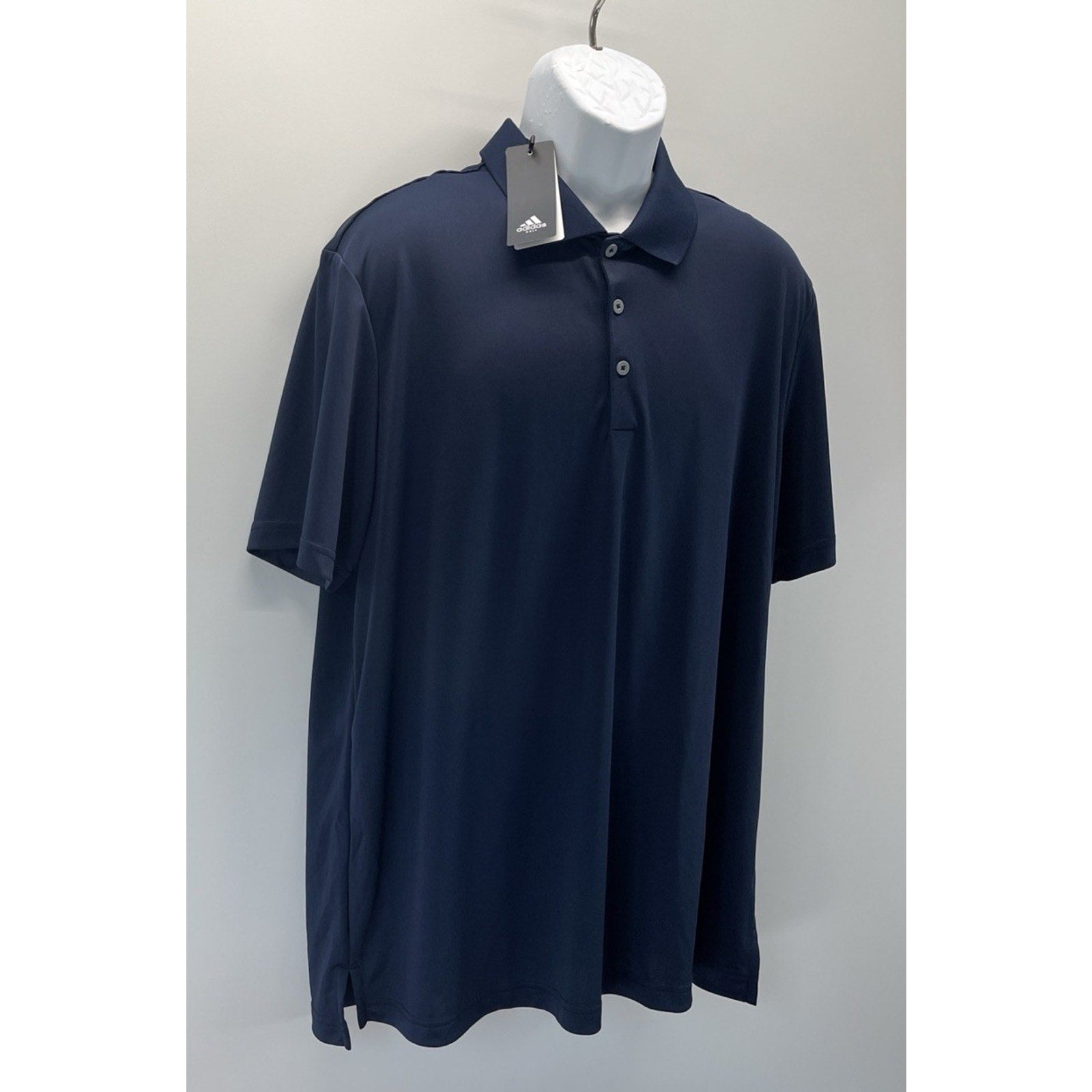 ADIDAS GOLF Men's PERFORMANCE Short Sleeve Polo Shirt Navy Sz XL NWT