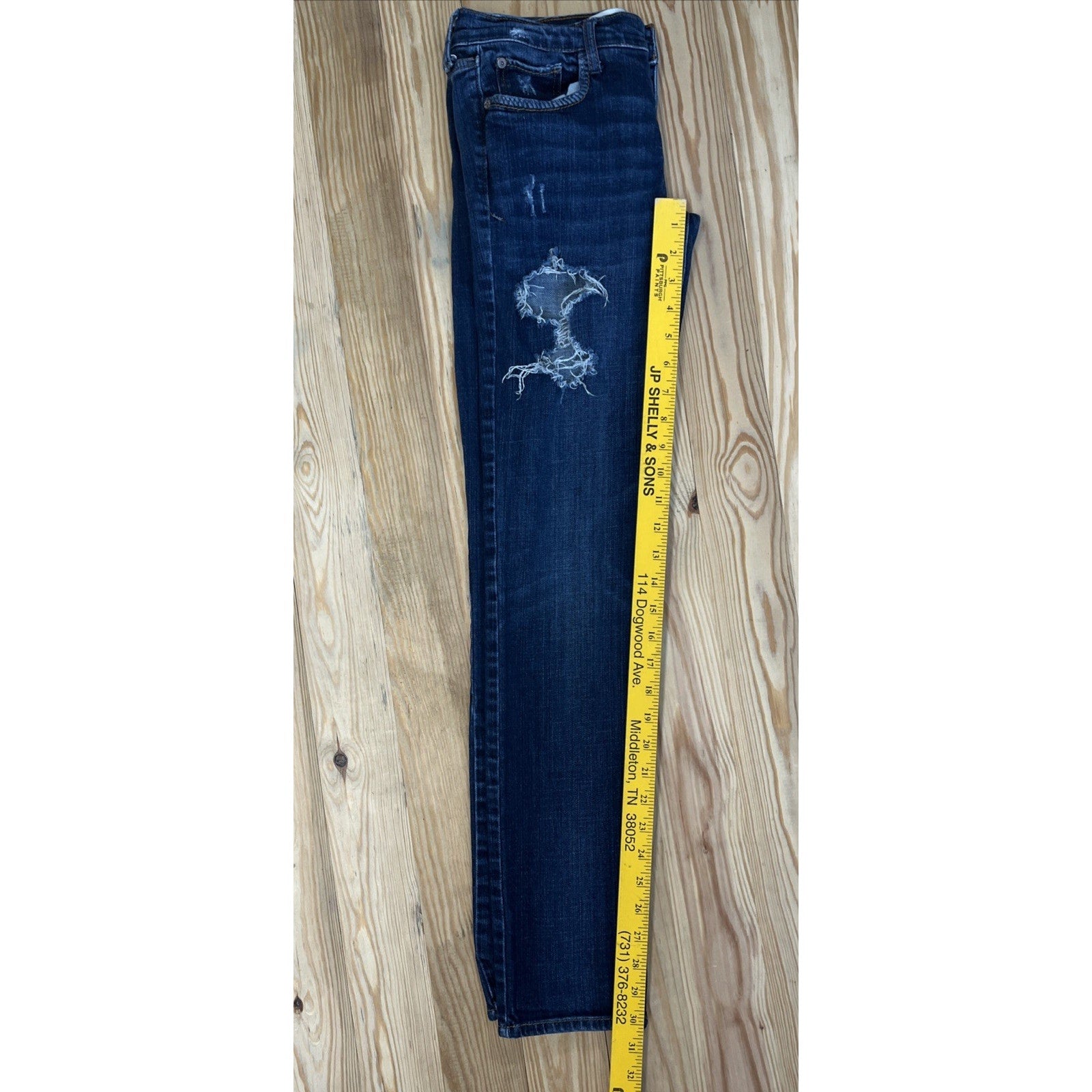 Abercrombie & Fitch Blue Distressed Perfect Stretch Jeans Women's 4 27/30