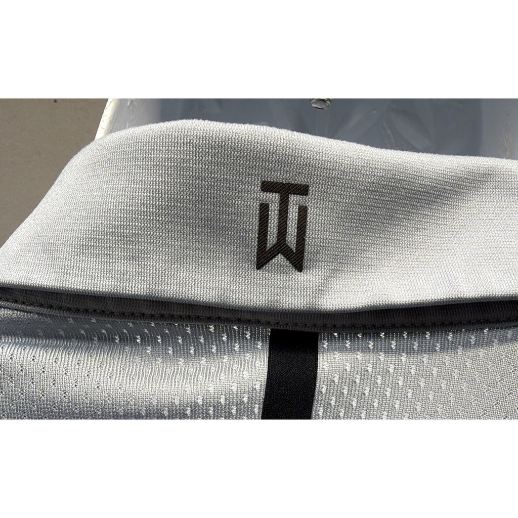 Tiger Woods Collection Nike Dri-Fit Golf 2 Snap Polo Shirt Gray Men’s Size XL