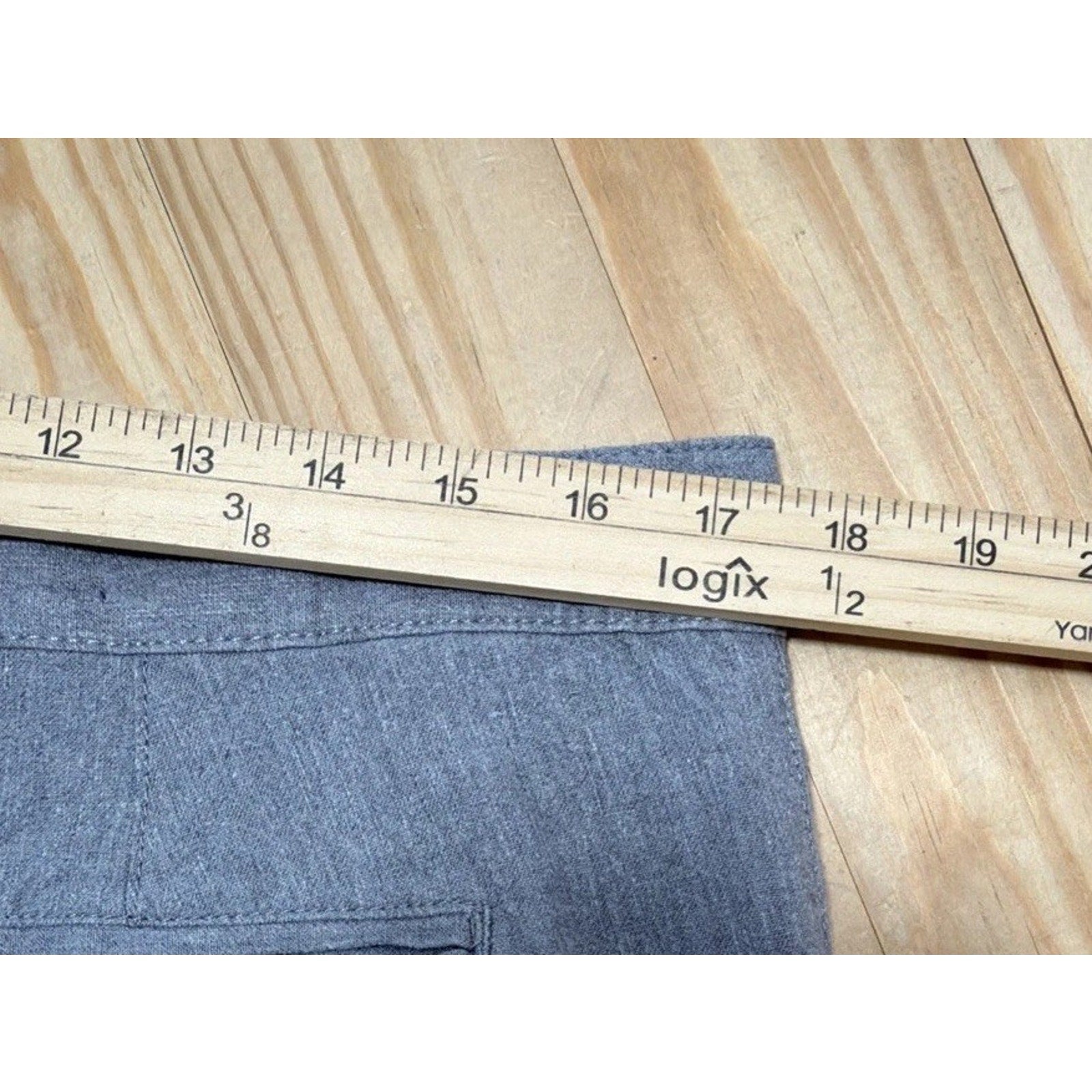 Marc Anthony Pants Men 30x32 Gray Linen Blend Slim Fit Drawstring Casual Knit