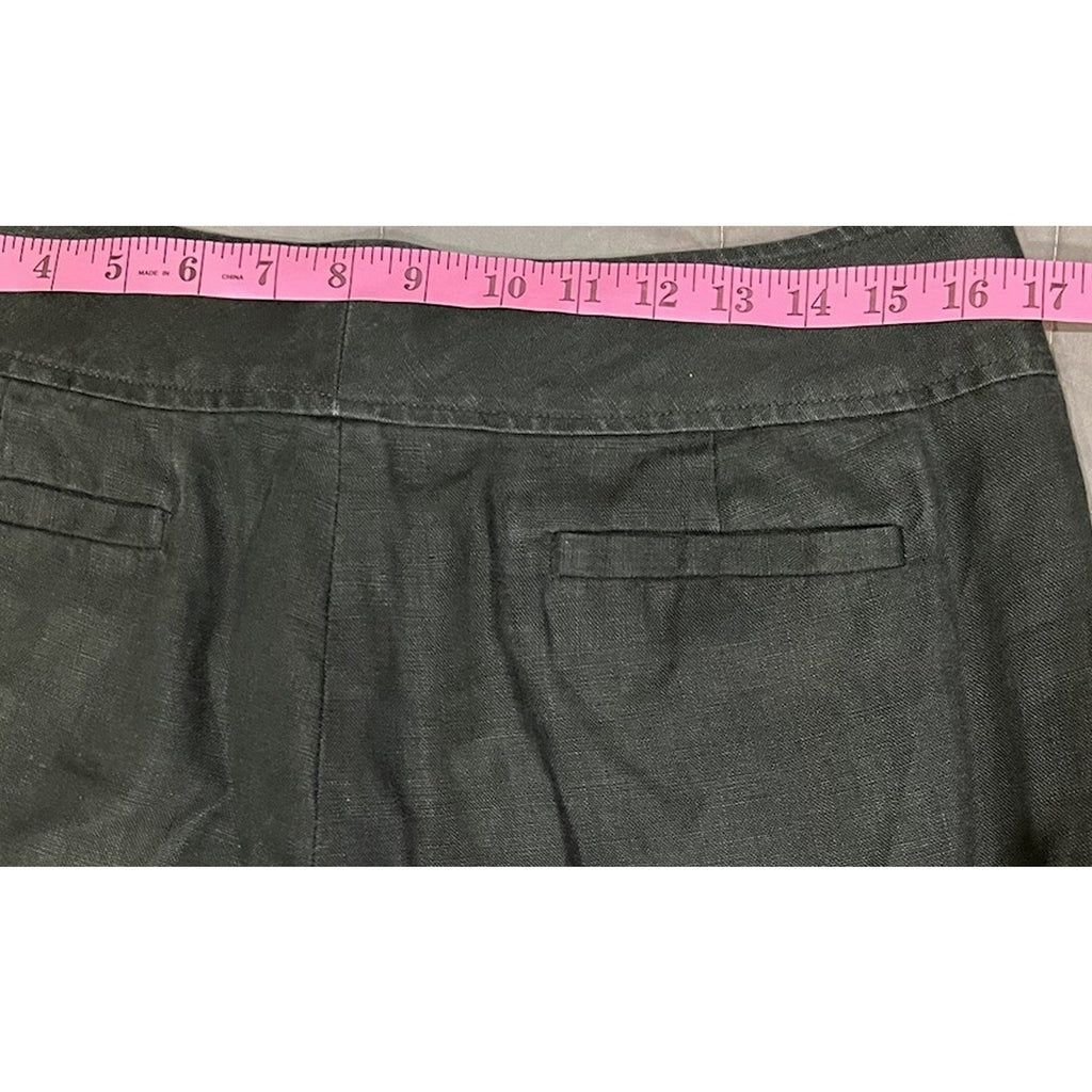 Banana Republic Factory Ryan Fit Cropped Black Pants Medium Rise Women's Size 10