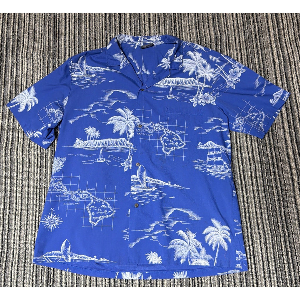 VTG Royal Creations Hawaiian Shirt Mens XL Button Up Aloha Made In Hawaii. Spot