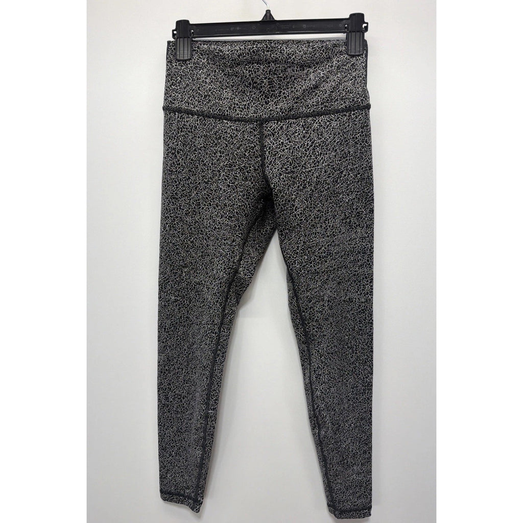 Lululemon Wunder Under Hi-Rise 1/2 Tight Luon 28” Jacquard Black/white Size 8