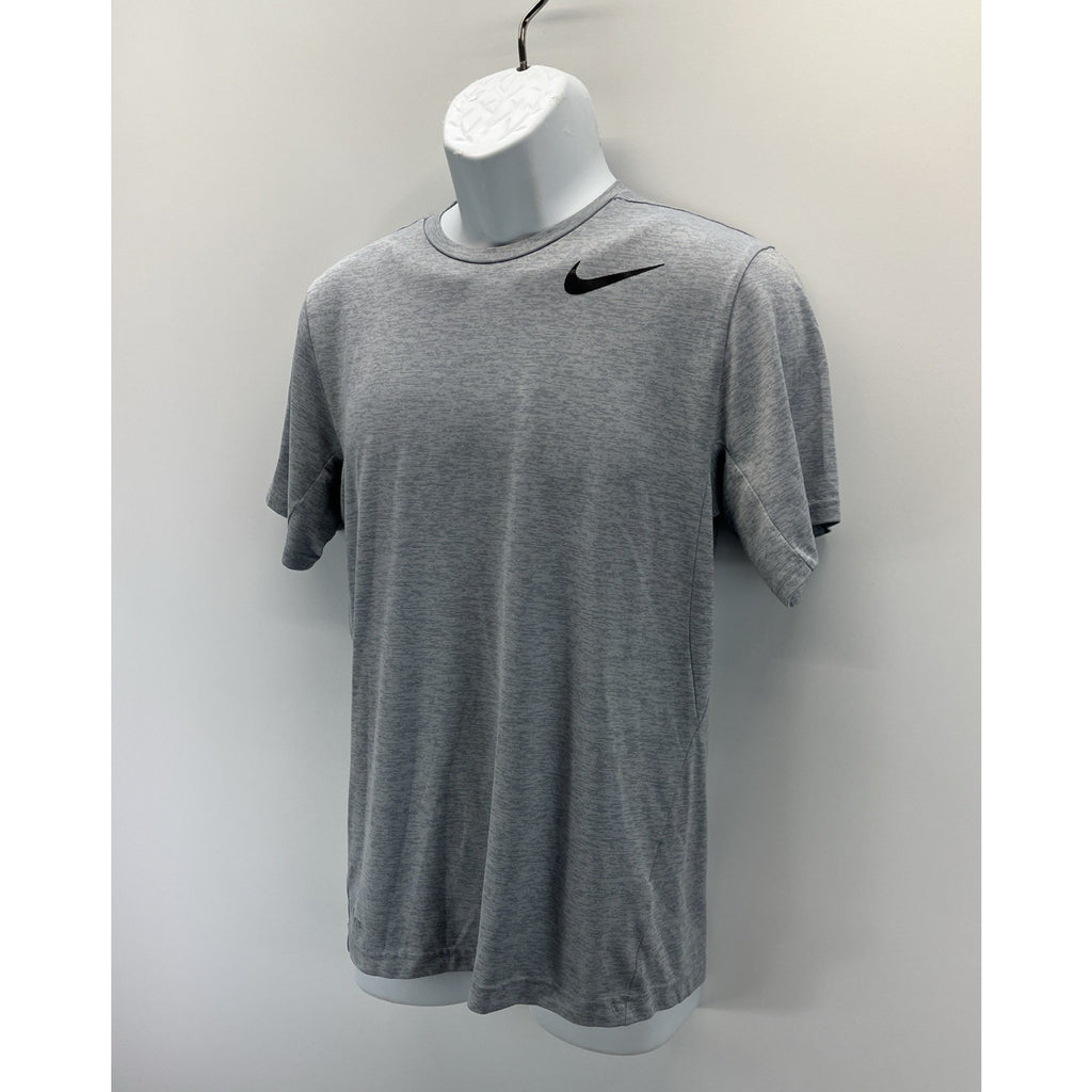 Nike Dri-Fit Men's Size Small Gray Pinstripe Short Sleeve Crew-Neck T-Shirt
