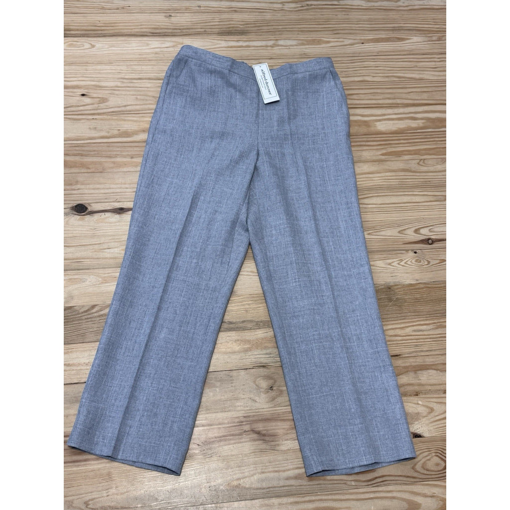 Alfred Dunner Proportioned Short Classic Fit Gray Comfort Pants Women’s Size 10