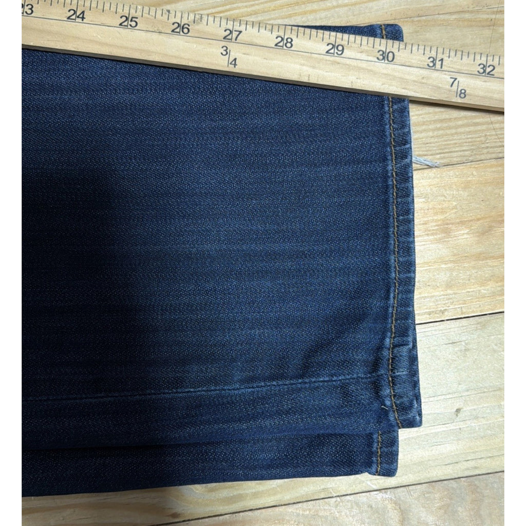 Lucky Brand 181 Relaxed Straight Jeans Mens 38x30 Dark Wash Stretch Denim