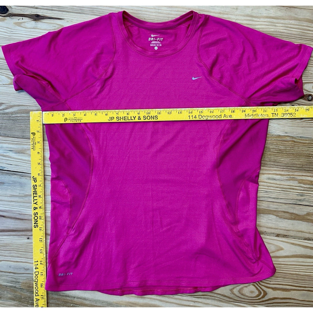 Nike Dri-Fit Running Shirt Size XL (16-18)Color: Flamingo pink With Compression.
