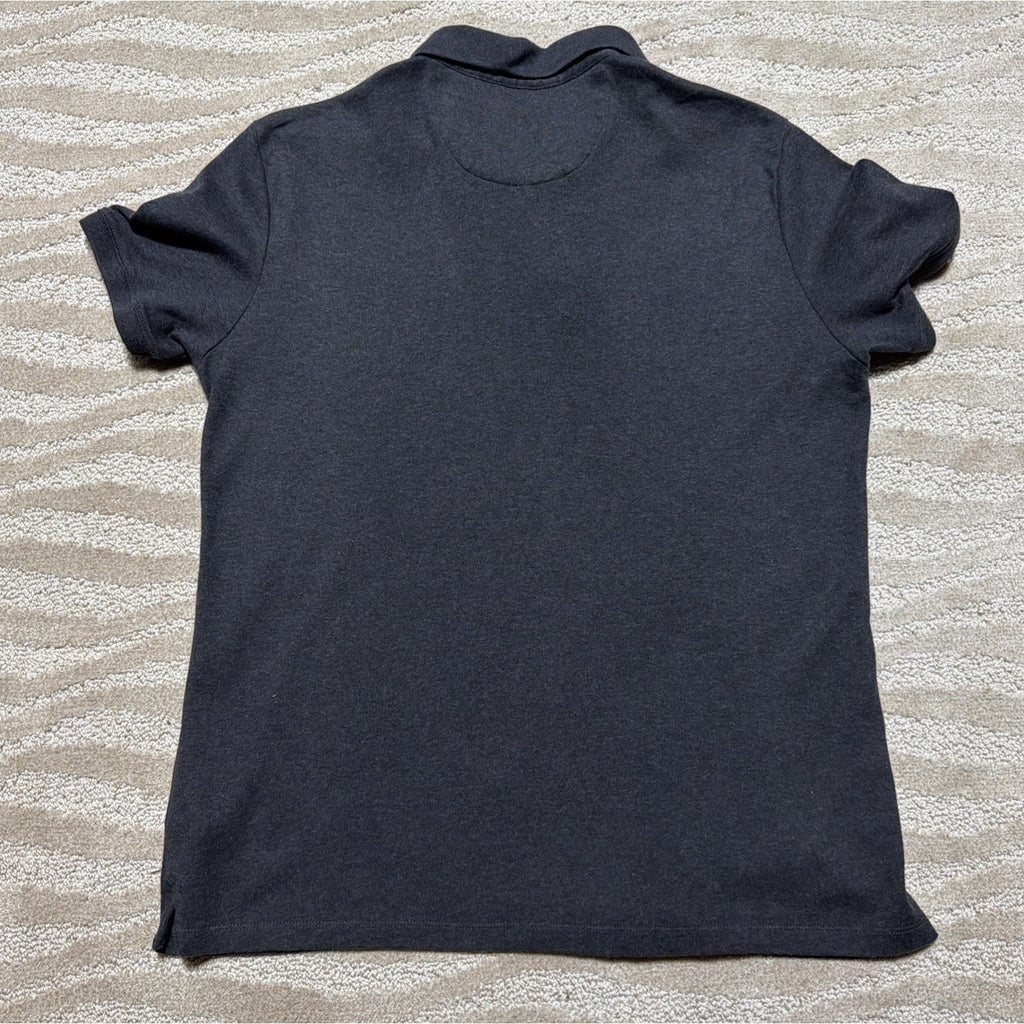 Calvin Klein Men's S/S Liquid Touch Logo Polo Slim Fit Shirt Size L Dark Grey