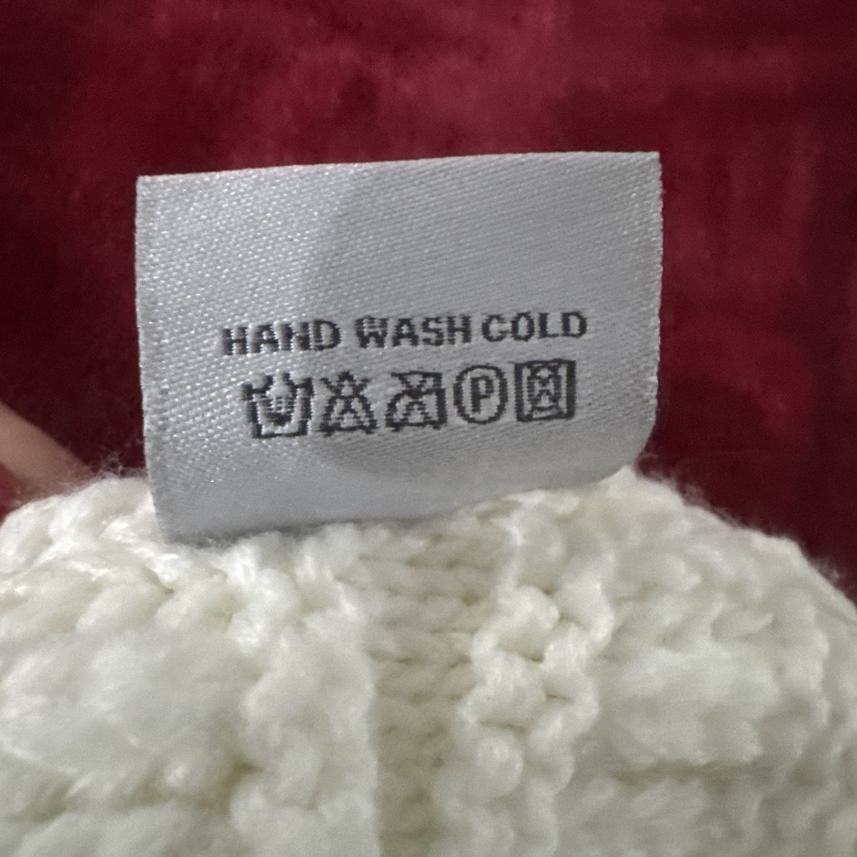 C.C Kids Girls Ivory Cable Knit Beanie Pink E Monogram Winter Hat One Size