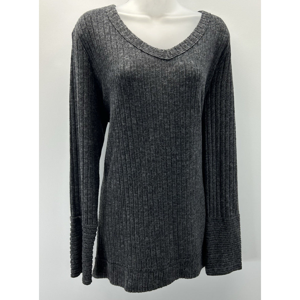 NWT WIHOLL GRAY SIZE 2XL SUPER SOFT STRETCH SWEATER LONG SLEEVE.