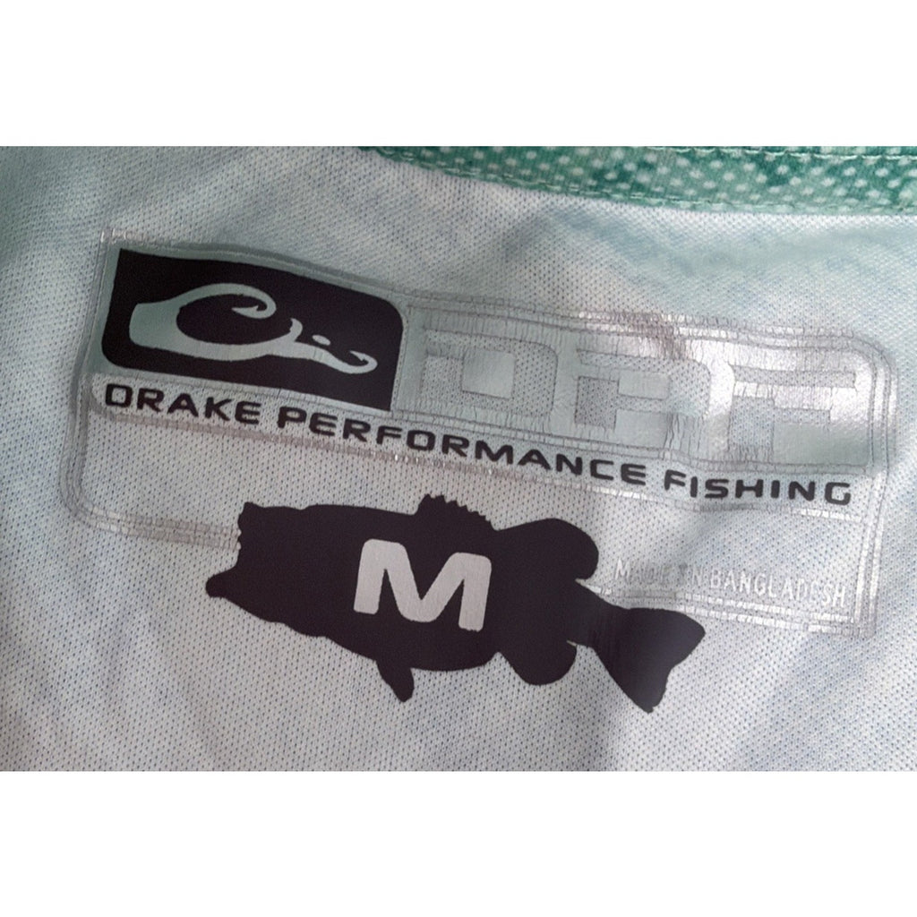 Drake Performance Fishing DPF Realtree Aspect Dot Crew Long Sleeve M Excellent