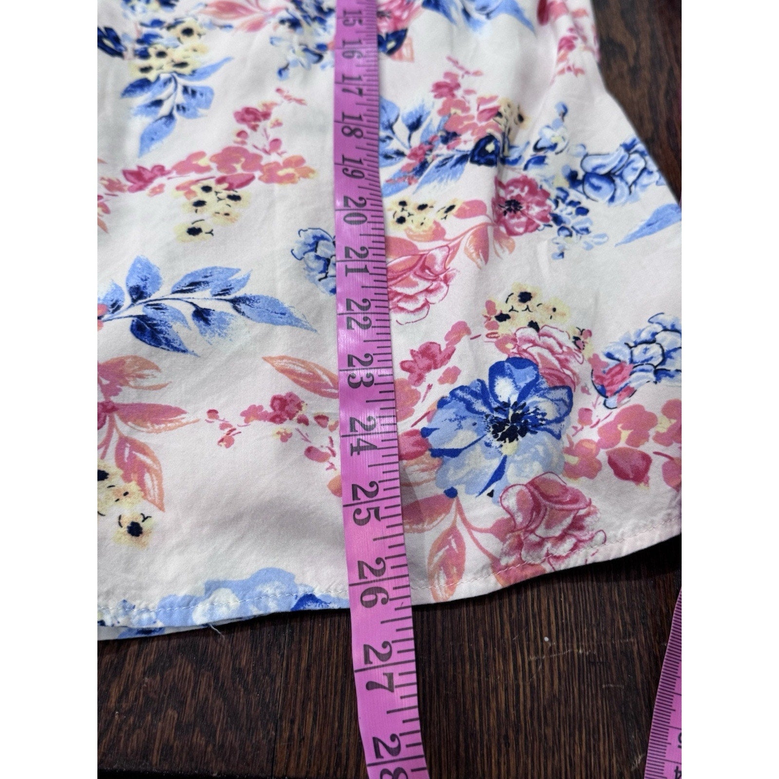 TALBOTS Light Pink Floral Tank Sleeveless Blouse Top Size Women’s Large