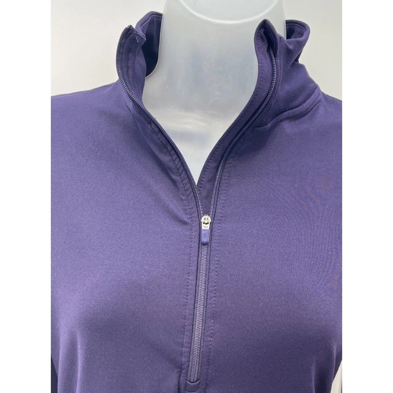 Nike PRO DRI-FIT 1/2 Zip Pullover Top Navy Blue Size Medium