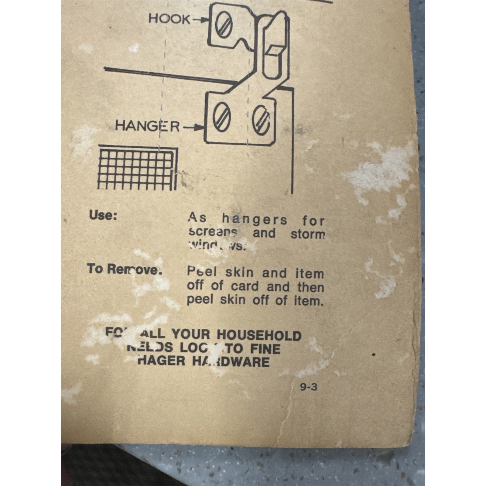 Hager Screen Hangers 2 Sets Wrought Steel Made In St. Louis MO Vintage