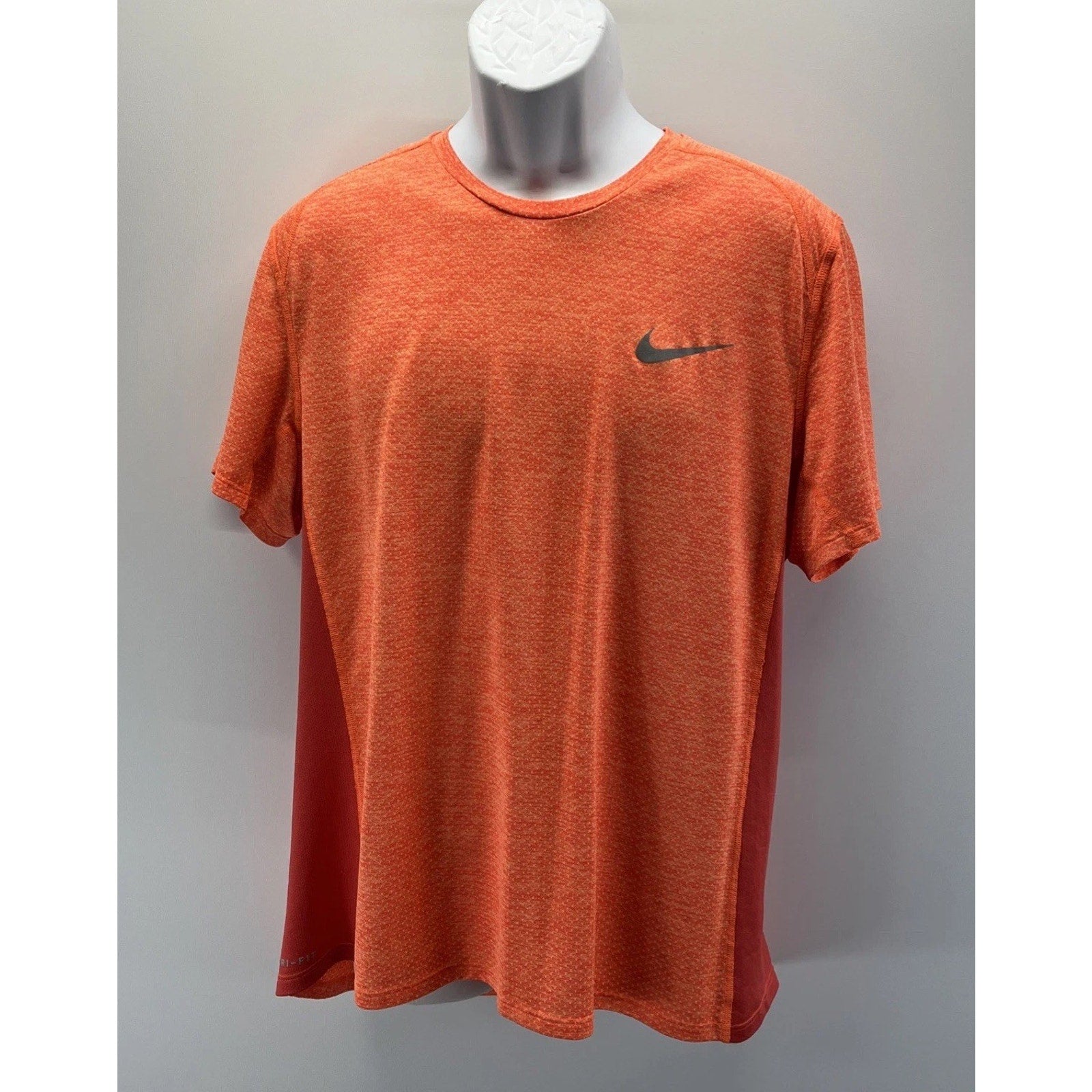 Nike Dri-Fit Running T-Shirt Orange Creamsicle Vented Mens XL