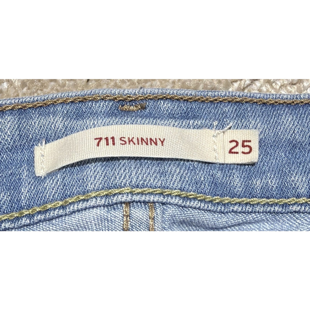 Levi's 711 Skinny Jeans Womens Light Wash Size 25