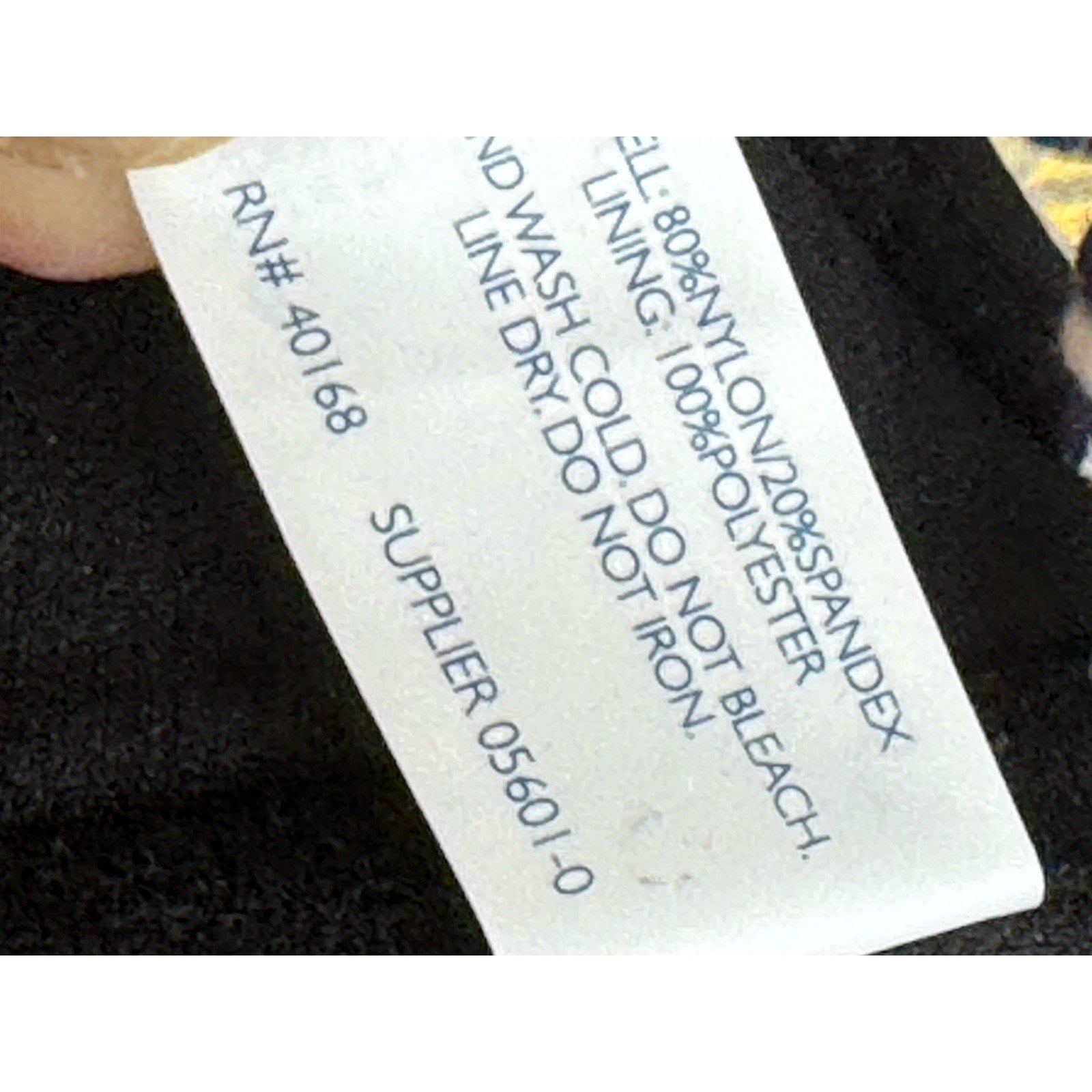 Sonnet Shores Bra Bikini Swimsuit Top Hawaiian Black Straps Women’s Size 6 NWT