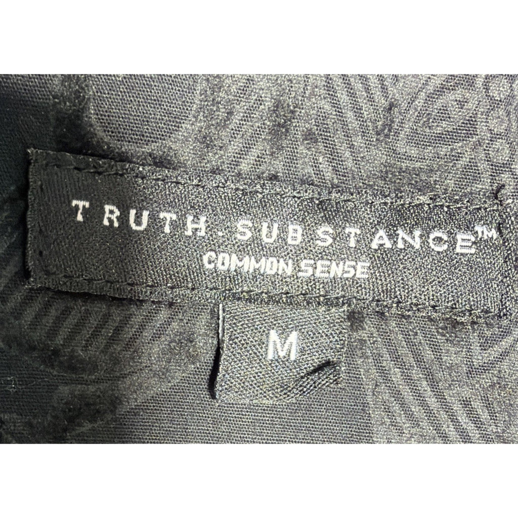Truth Substance Common Sense Men’s Embroidered Velvet Paisley Detail Shirt M