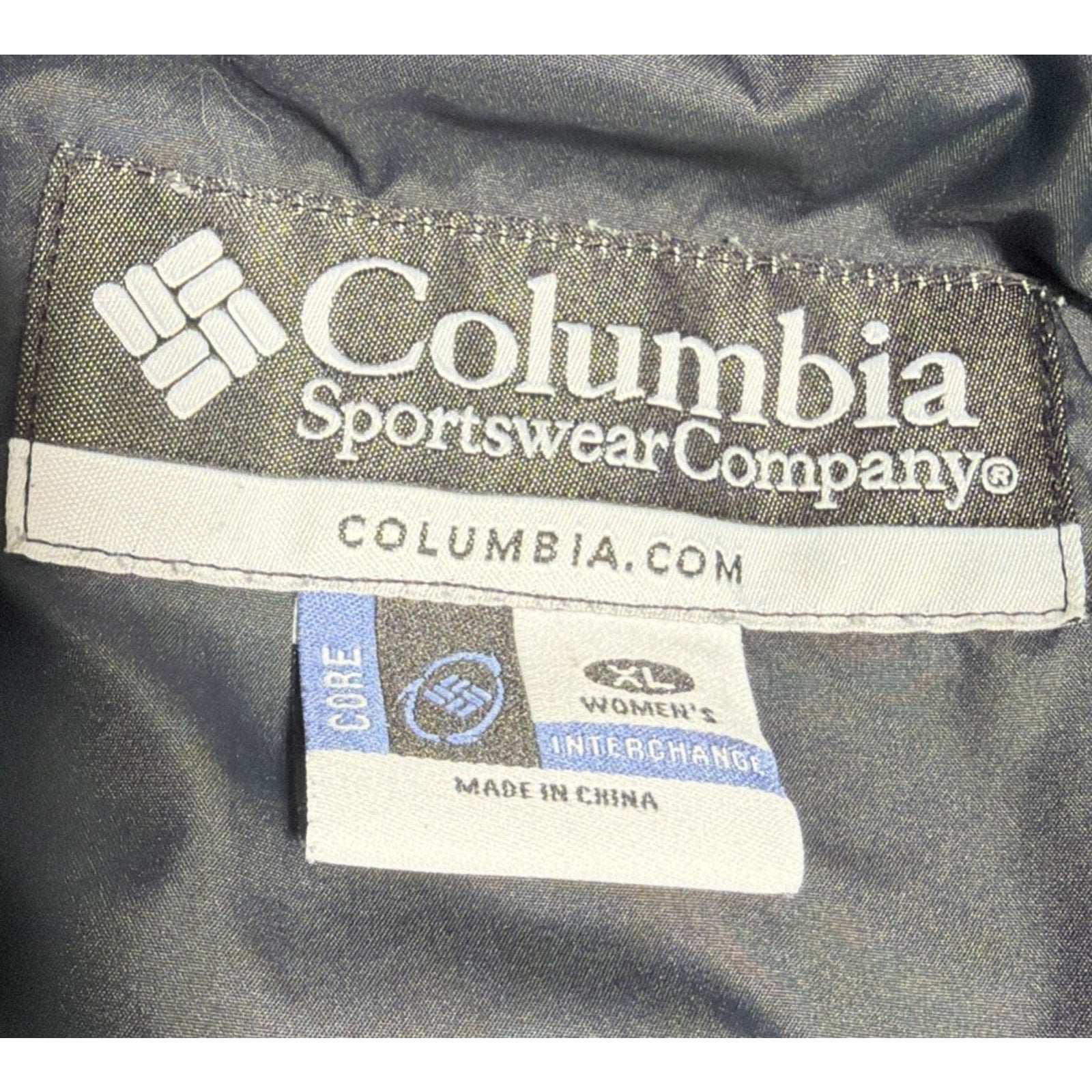 Columbia Quilted Puffer Insulated Jacket Womens XL Black Outdoor Performance Zip