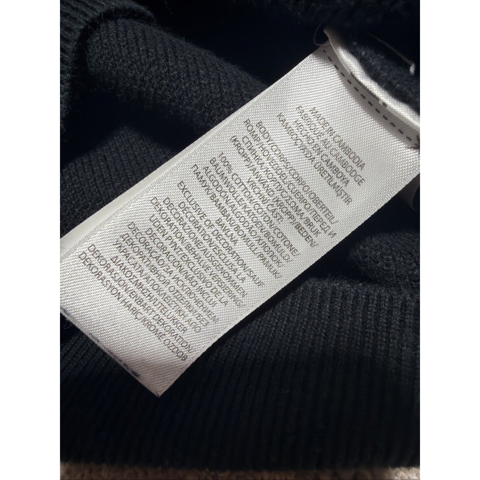 Ralph Lauren Polo Men’s Cotton Mesh Knit 1/4 Zip Sweater Black M