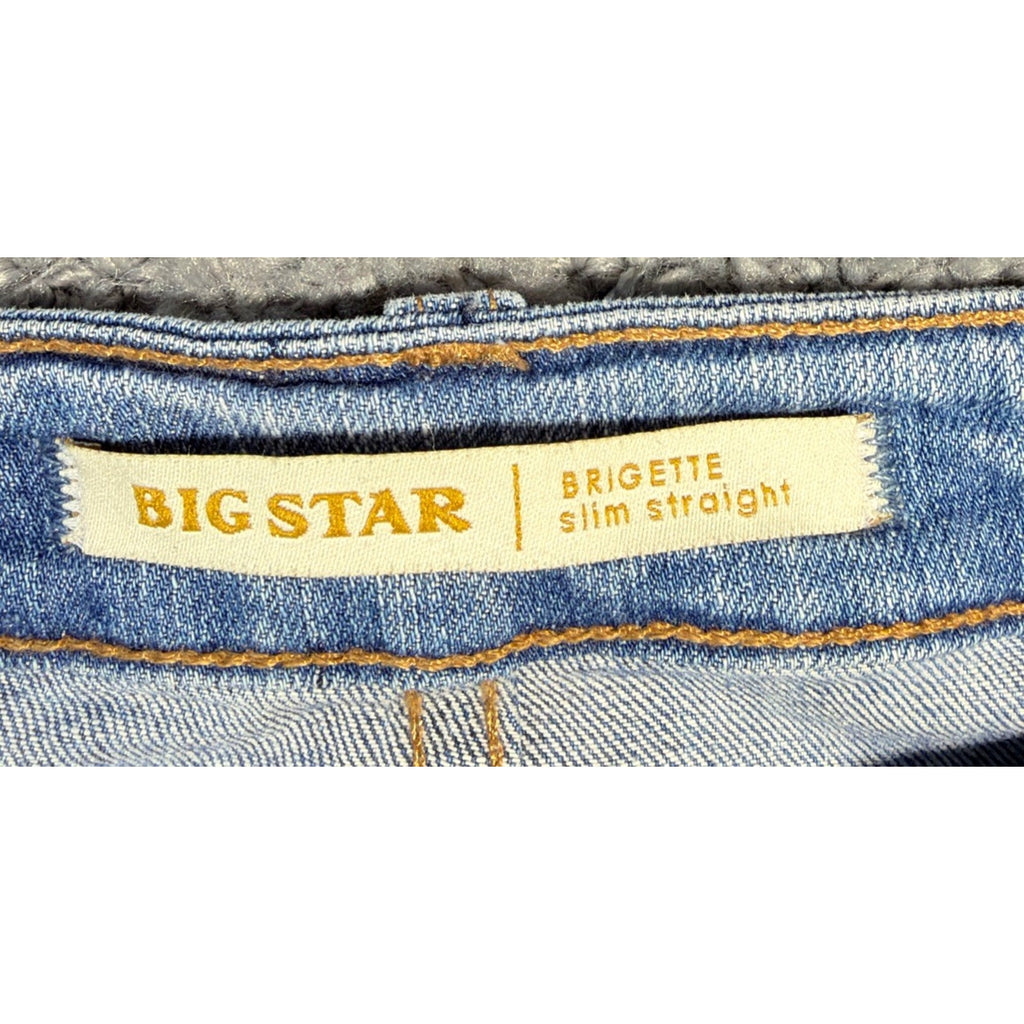 Big Star Sz 24R Mid-Rise Slim Straight Leg Brigette Van Ness Jeans