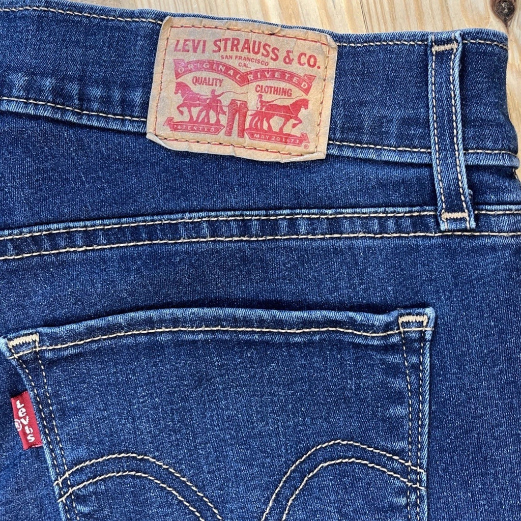 Levi Strauss Curvy Skinny Blue Jeans Size 32