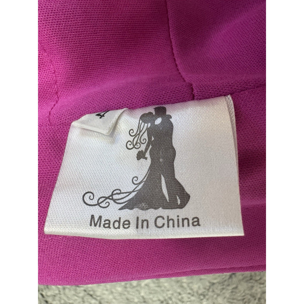 Women’s Hot Pink Glitter Formal Dress Mermaid Maxi Gown Slit Spaghetti Strap