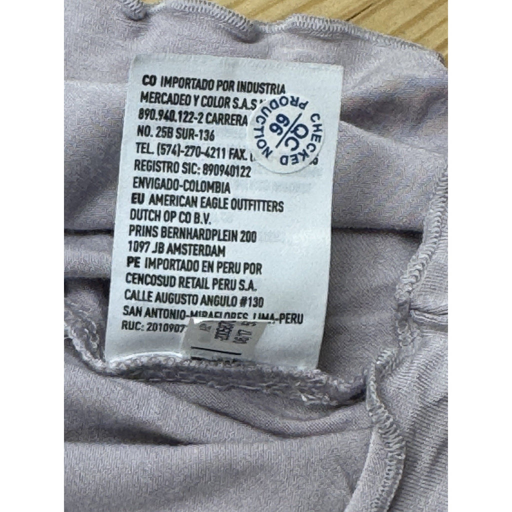 American Eagle Outfitters X-Large Lilac Lavender Top Bell Sleeve New With Tags