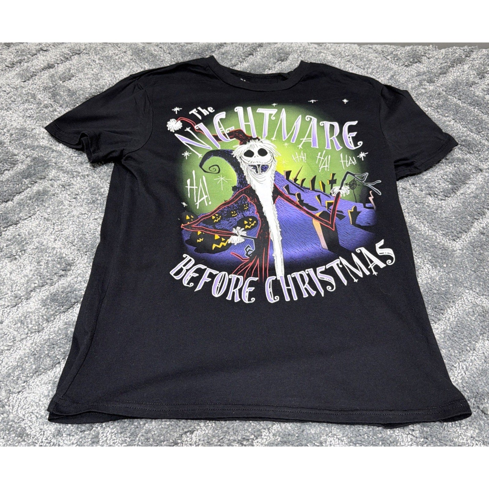 Disney nightmare before Christmas Jack skelington graphic tee woman's size M