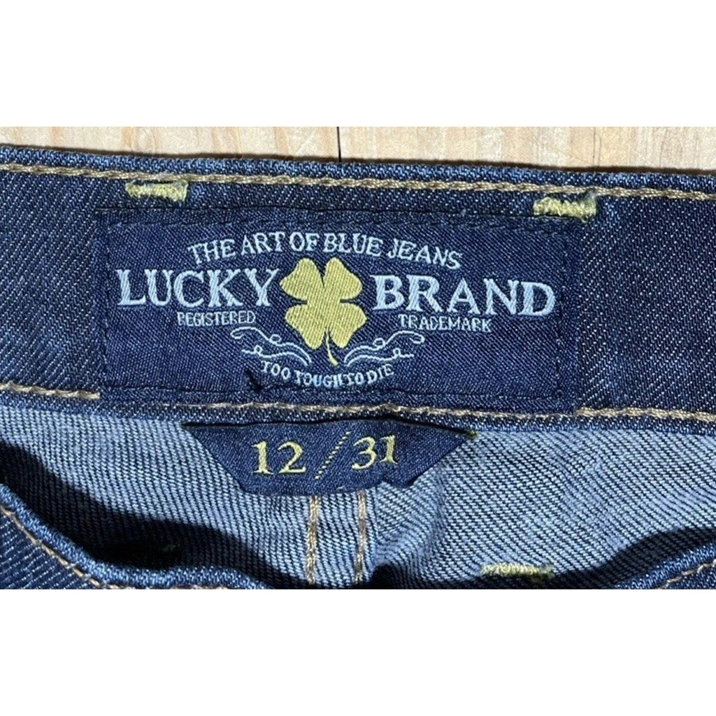 Lucky brand Charlie Skinny Dark Wash Slim Leg Jean 12/31 EUC