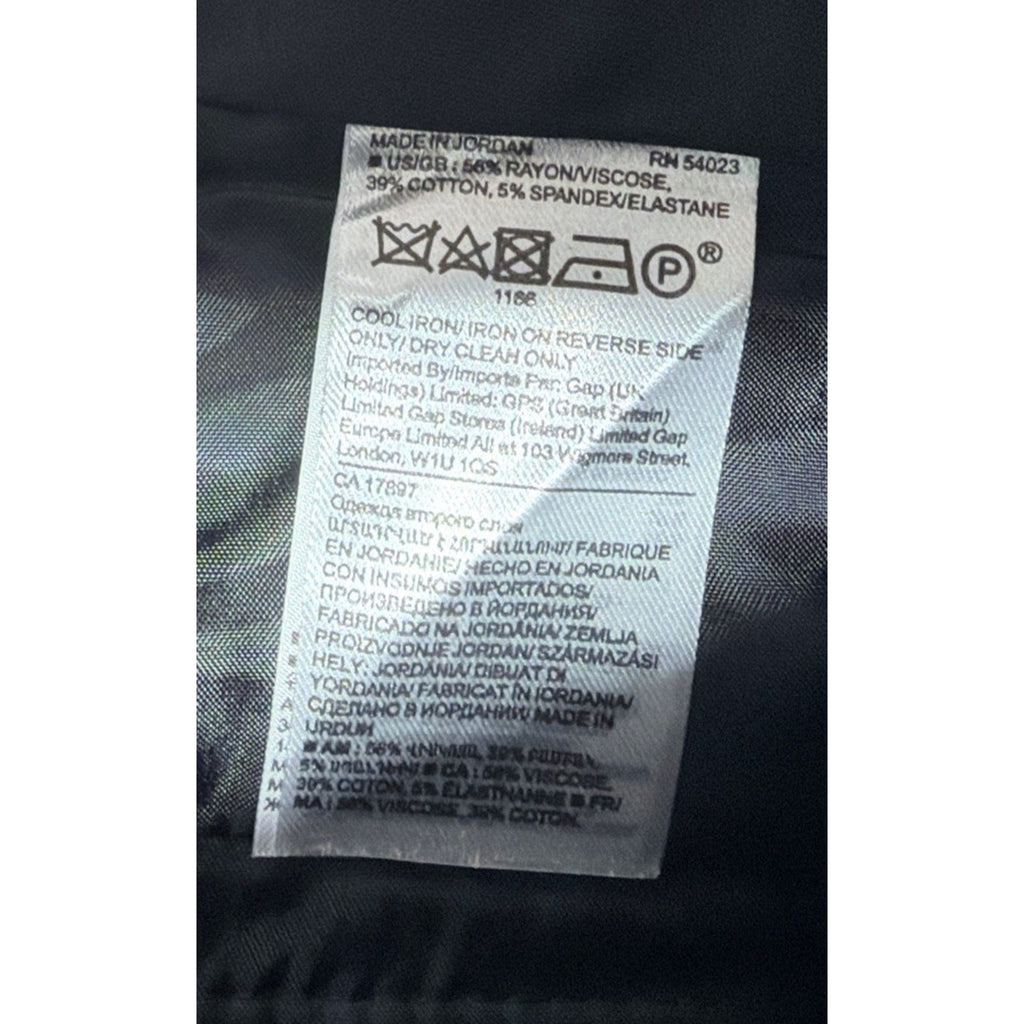 Banana Republic Sloan Dress Pants Womens 0 Black Flat Front Pockets 28x28