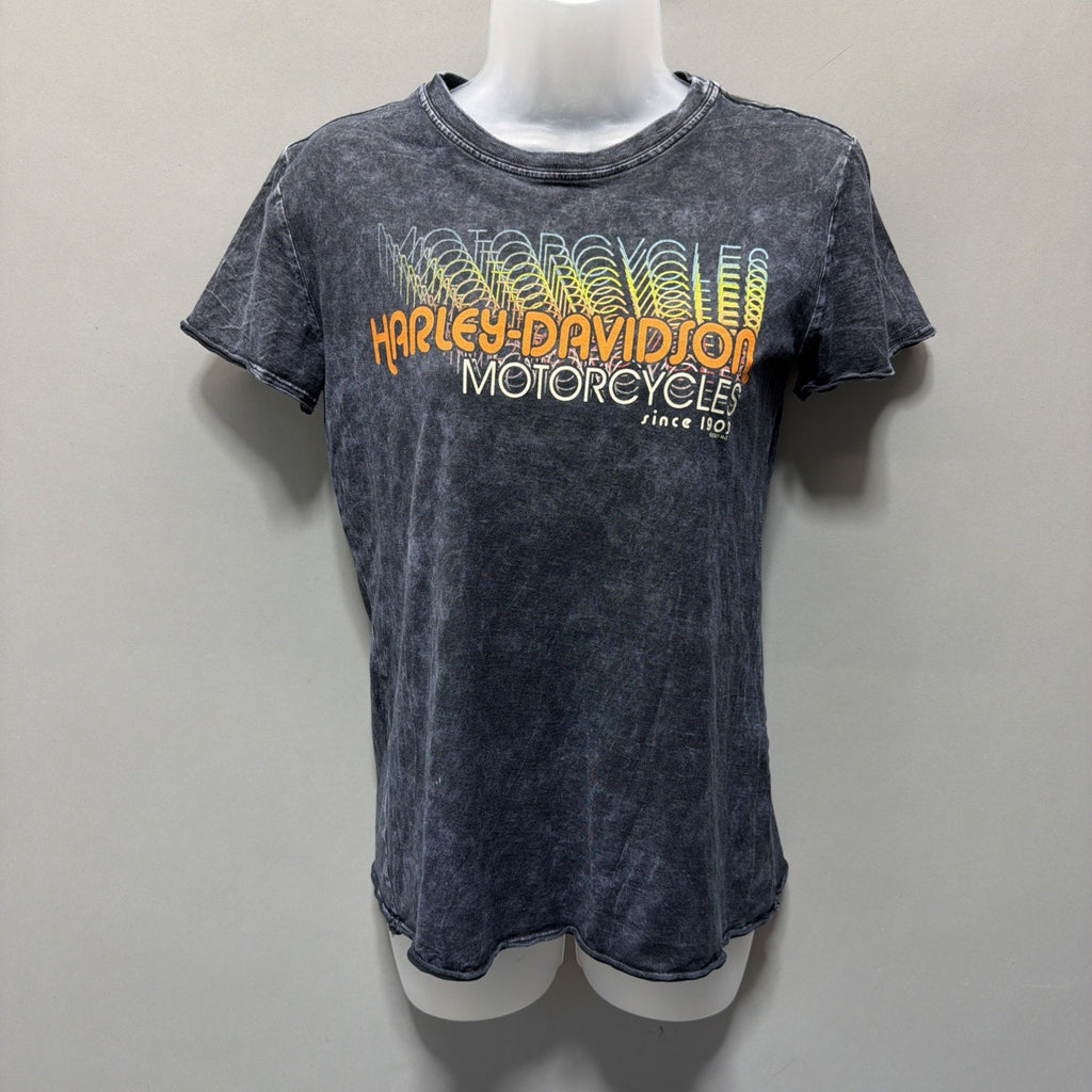 Harley-Davidson Tifton Georgia Women's Echo Name Black Short Sleeve T-shirt Sz S