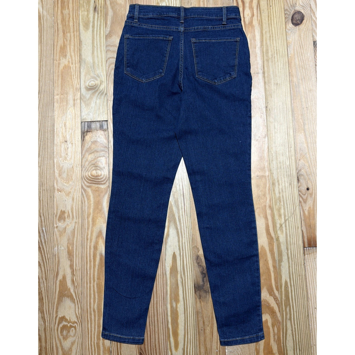 No Boundaries Jeans Women 7 Blue Skinny Leg Dark Wash High Rise Denim