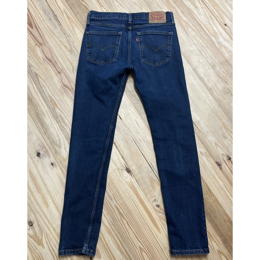 Levi's Jeans Men's 32x34 Skinny 510 Mid Rise Zip Fly Blue Denim Pants