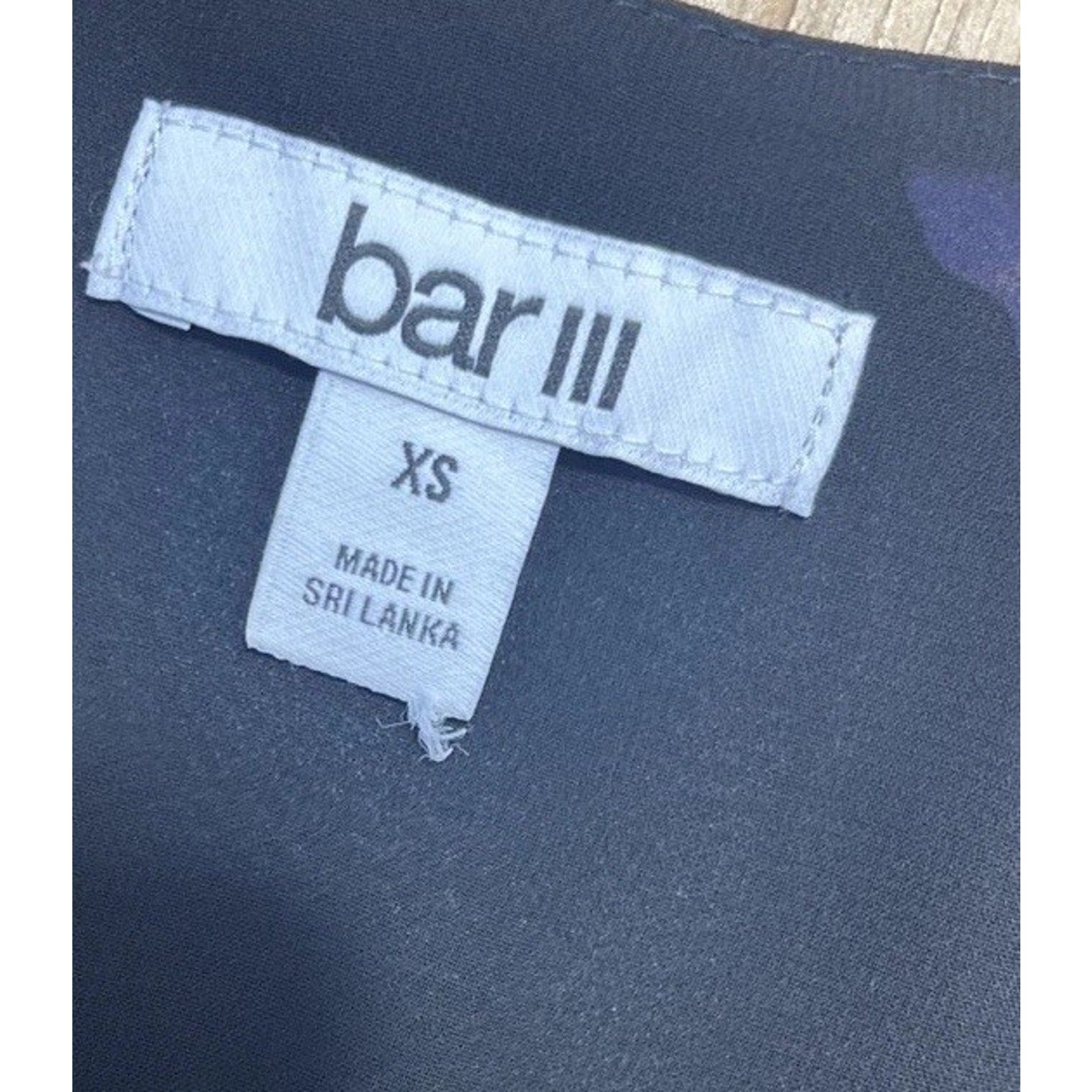 NWT Bar III Cami Tank Top XS Lined Adjustable Spaghetti Straps Black Orchid