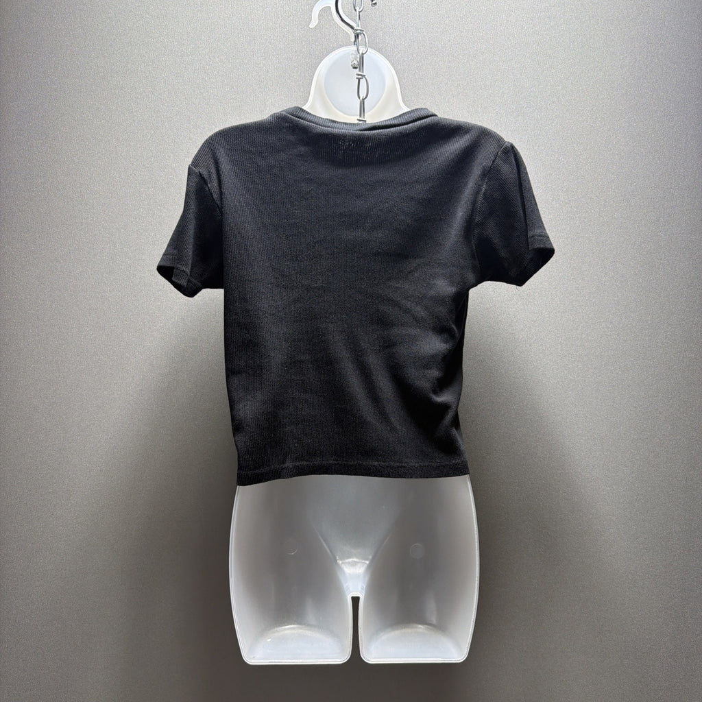 On Fire Women’s Dream New York Bear Graphic Crop Ribbed Tee – Size L Cotton