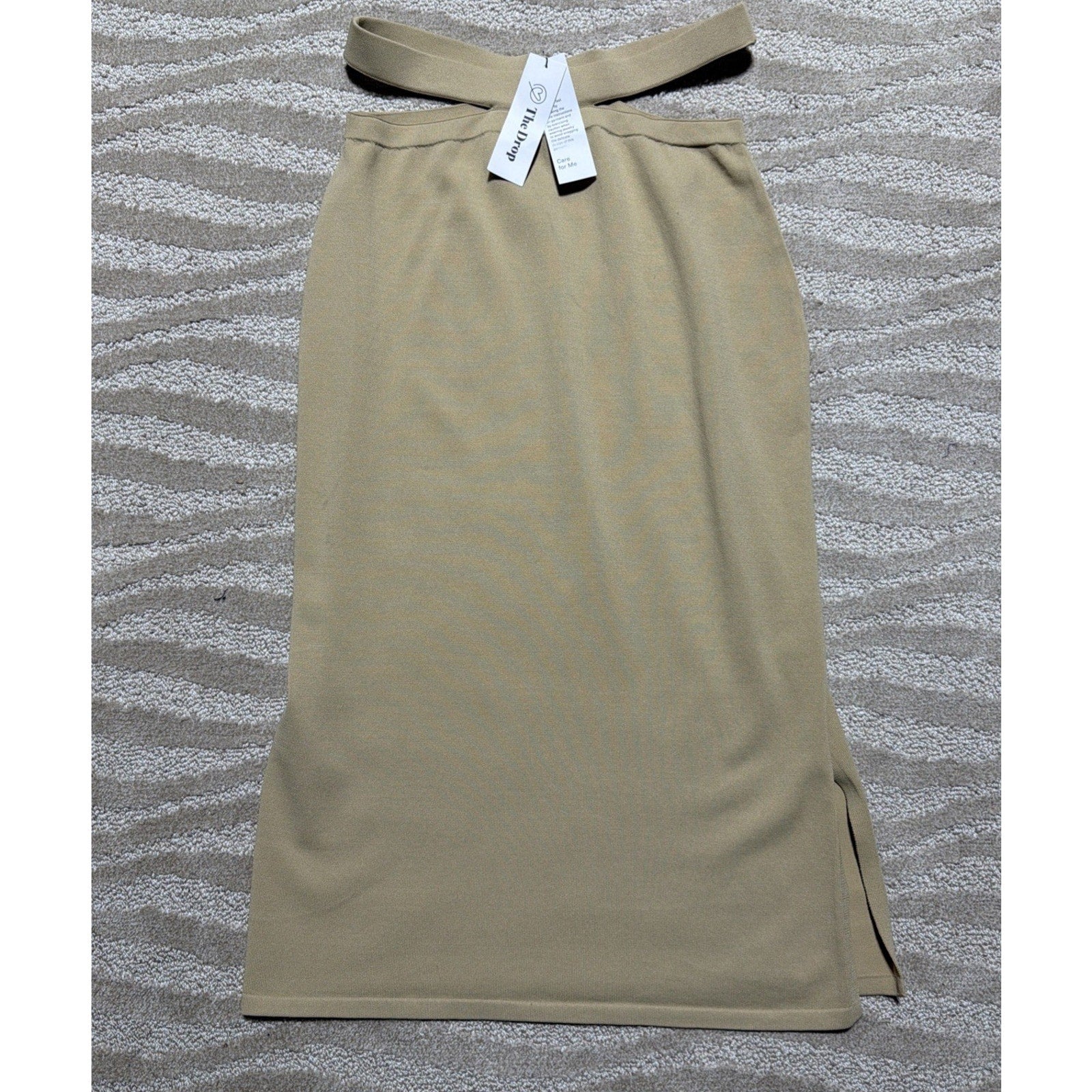 The Drop WOMENS Beige Front Cutout Mini Dress,size Medium NWT