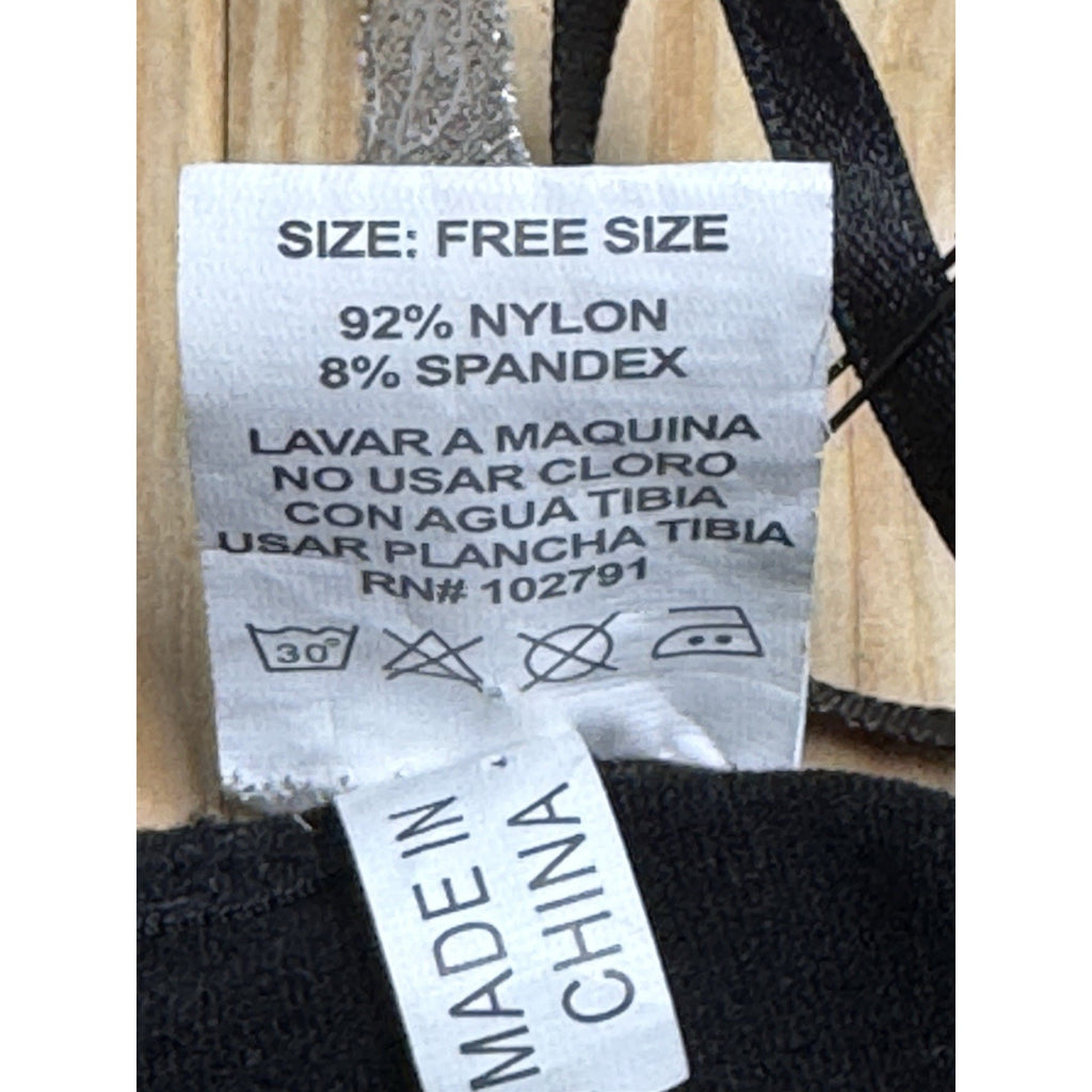 True Rock Women's Lace Sleeveless Black Tank One Size Stretch Black