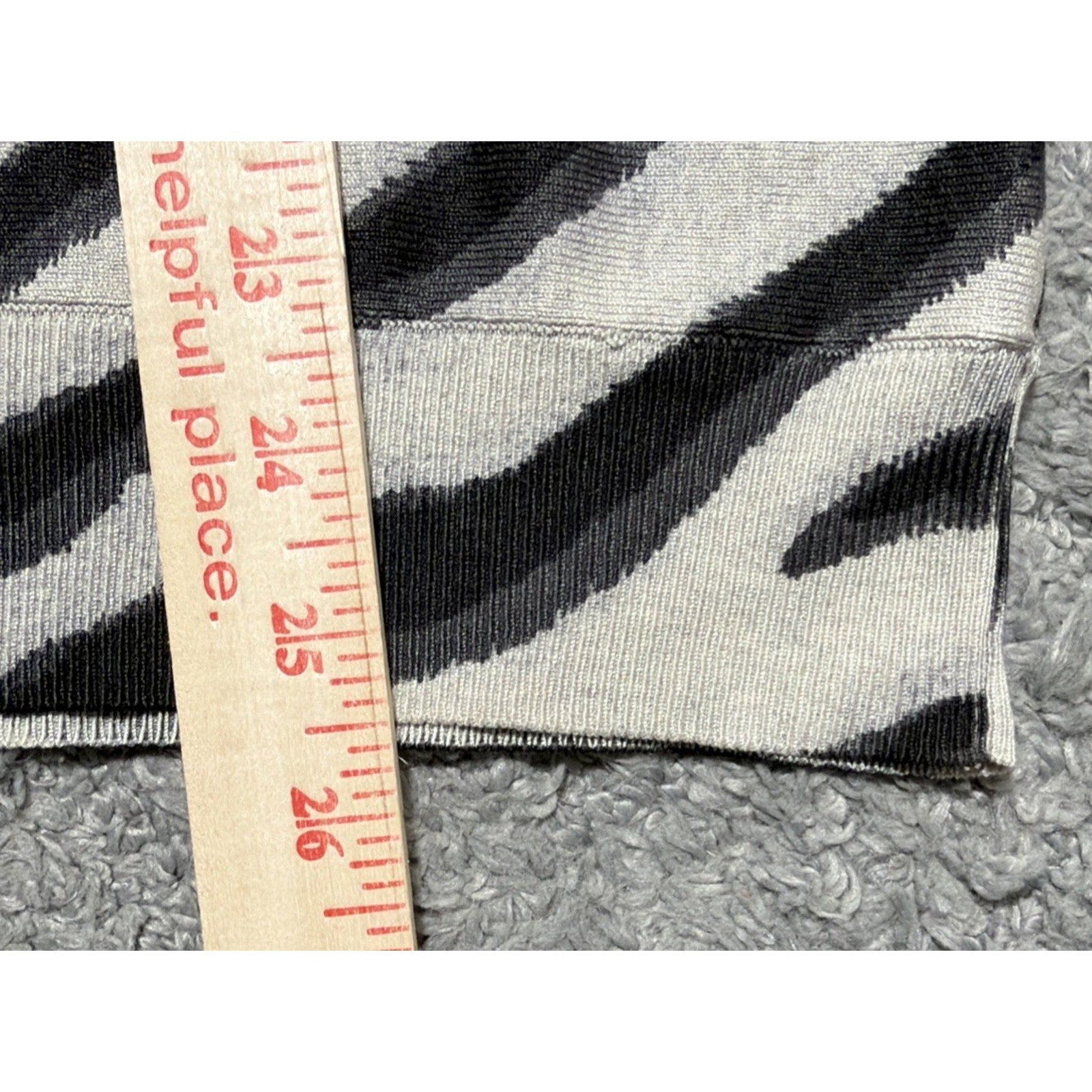 Michael Kors Zebra Print Silk Blend Dolman Sleeve Sweater Top Womens M Oversized