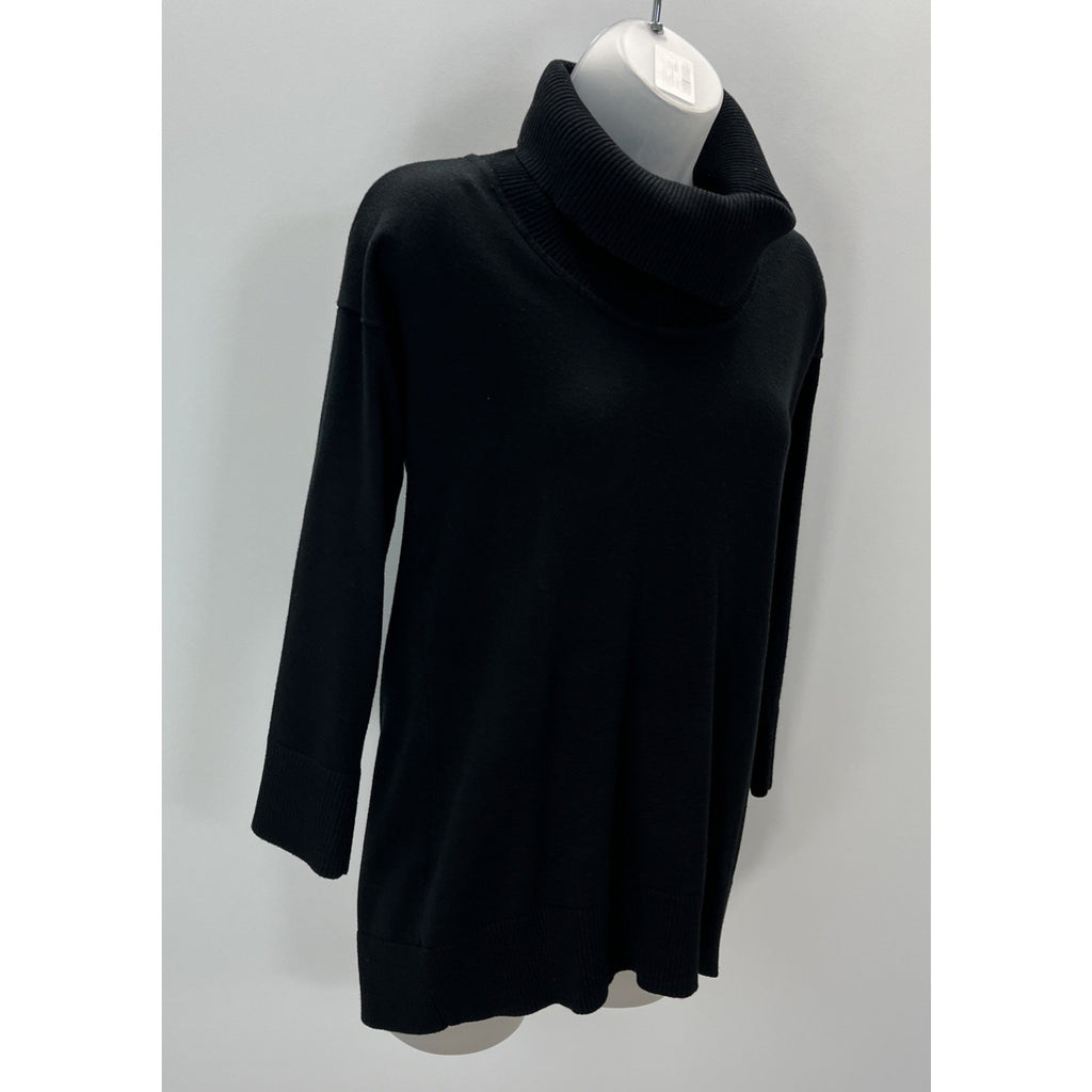 Cable & Gauge women's Size M Black cowl neck sweater