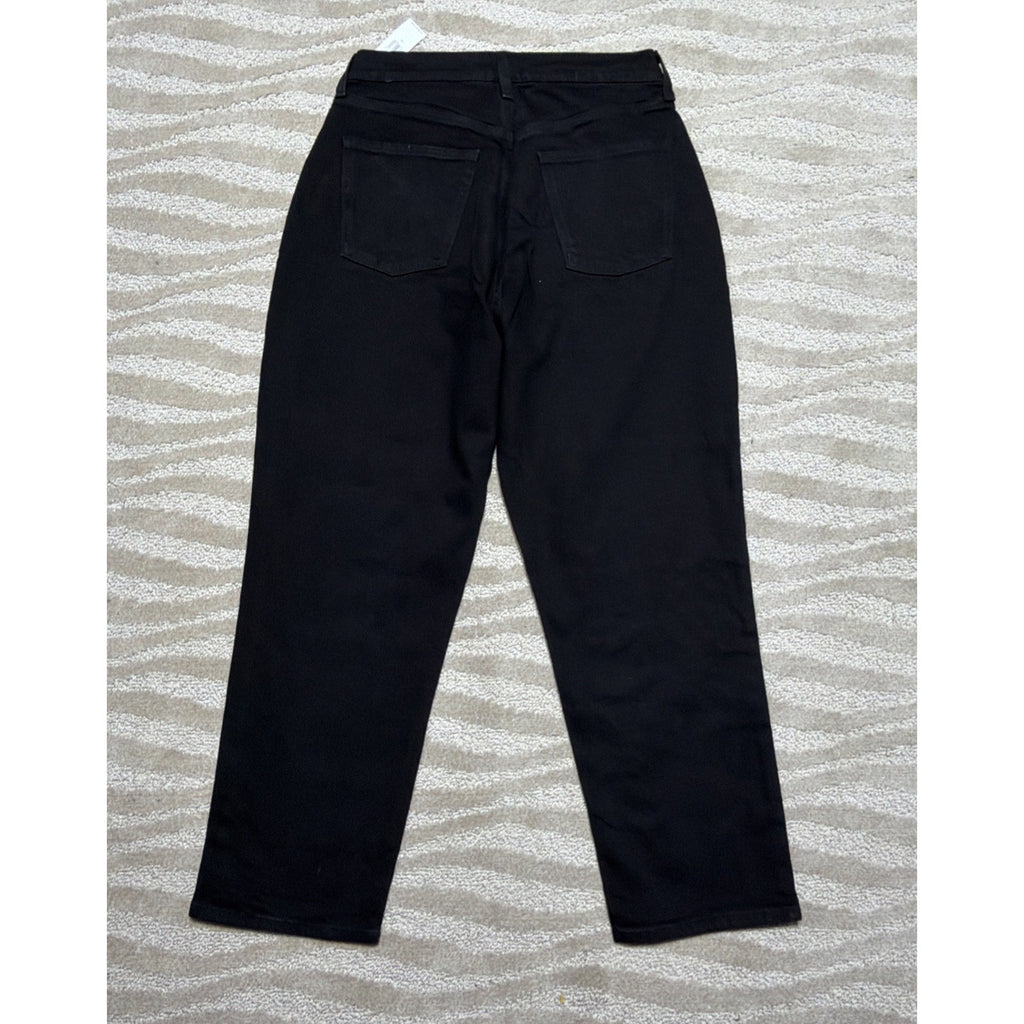 Old Navy Curvy Sky-Hi Straight Black Jeans Womens 10 Button-Fly New
