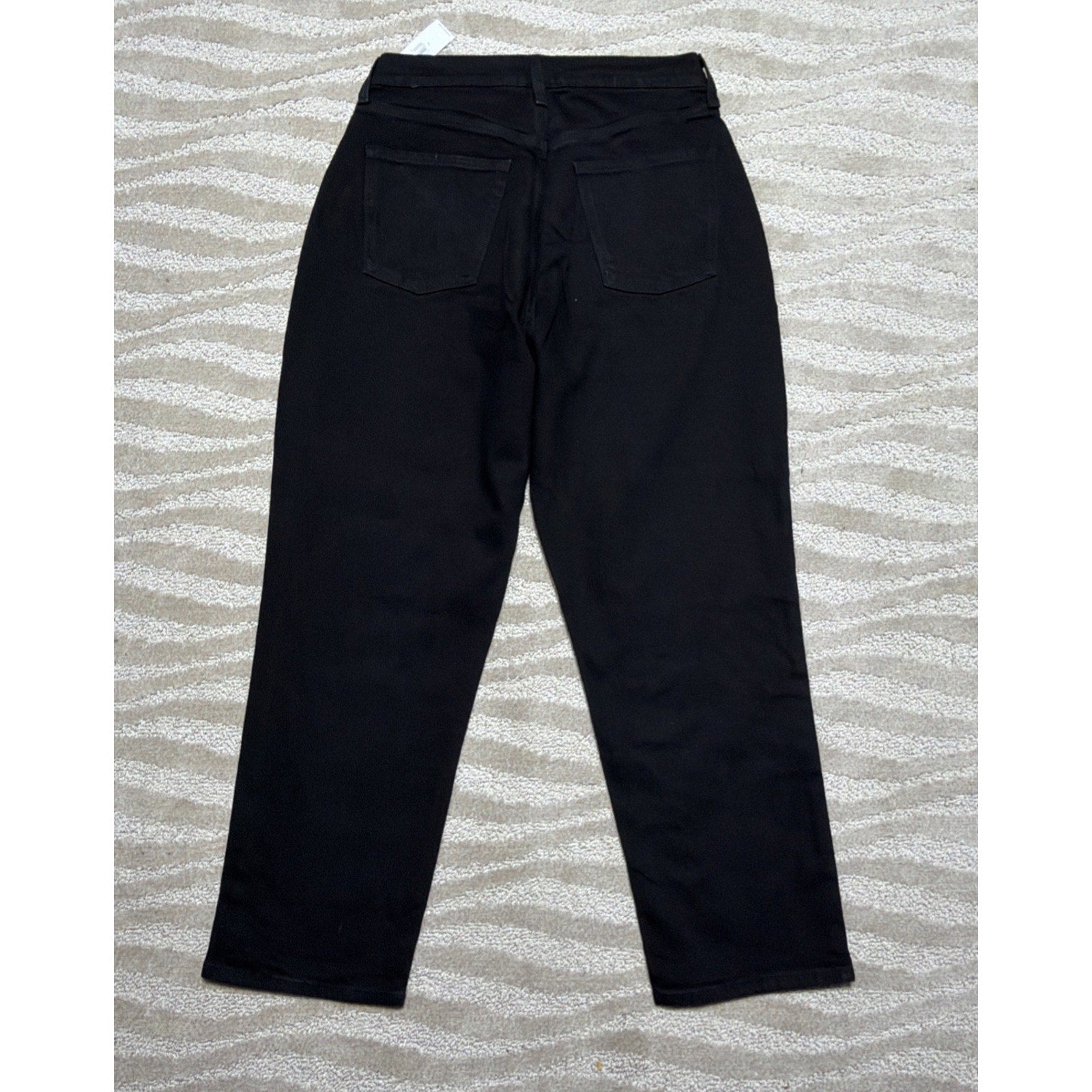Old Navy Curvy Sky-Hi Straight Black Jeans Womens 10 Button-Fly New