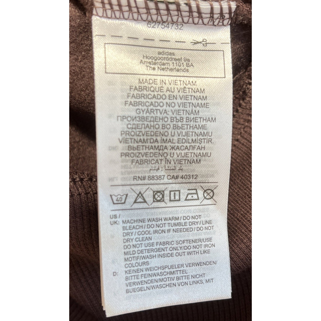NWT Women’s Adidas BF Corduroy Mixed Material Crop Oversized Sweatshirt Size XL