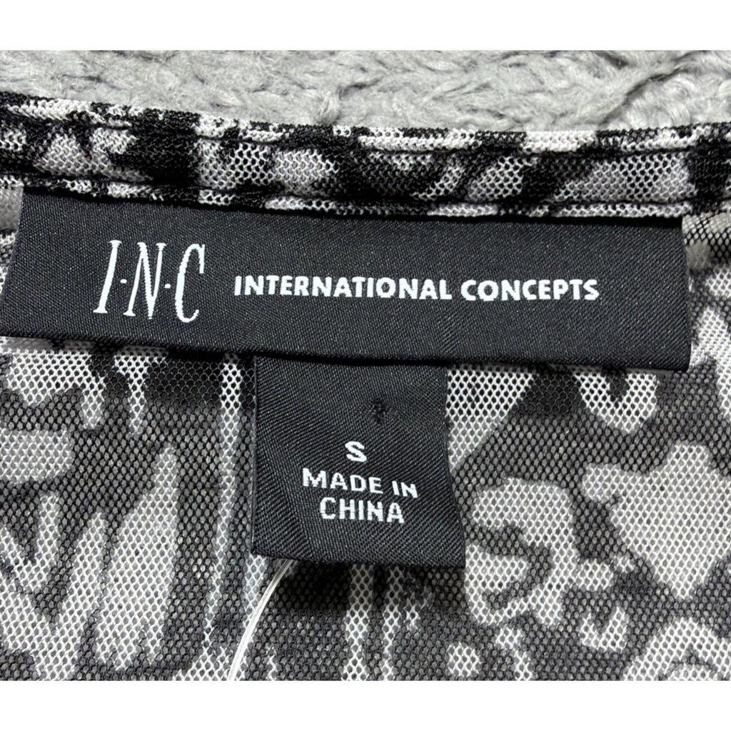 INC International Concepts 3/4 Sleeve Top Women’s S Blouse Ruched Built In Cami