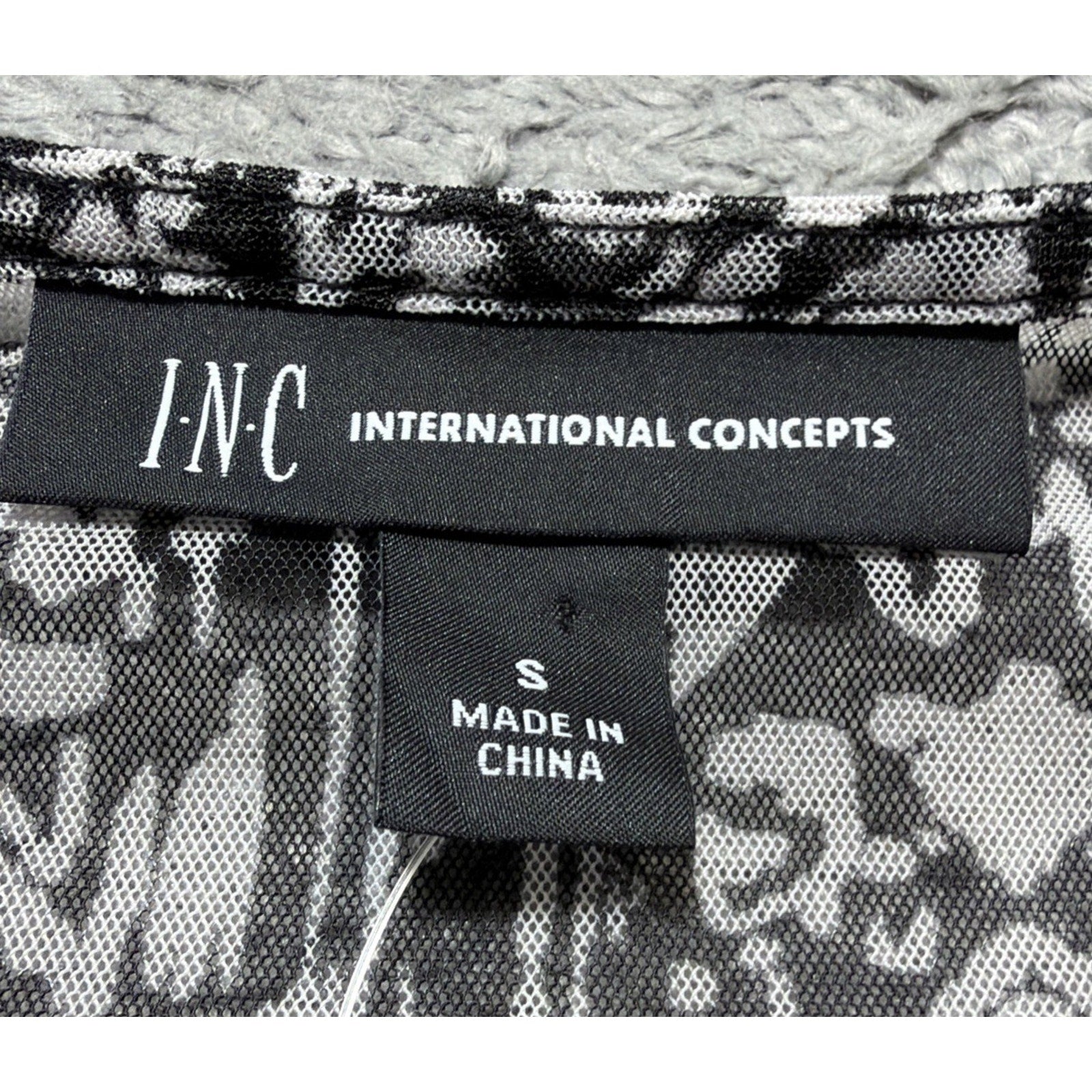 INC International Concepts 3/4 Sleeve Top Women’s S Blouse Ruched Built In Cami