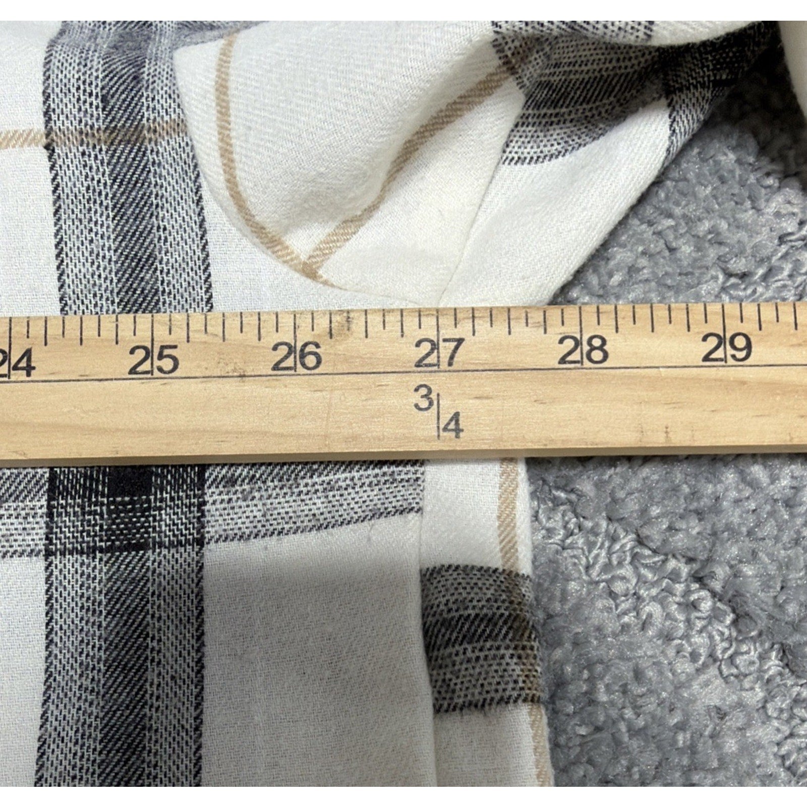 Charmed Hearts Women’s Plaid Hooded Shacket 3X Button Up