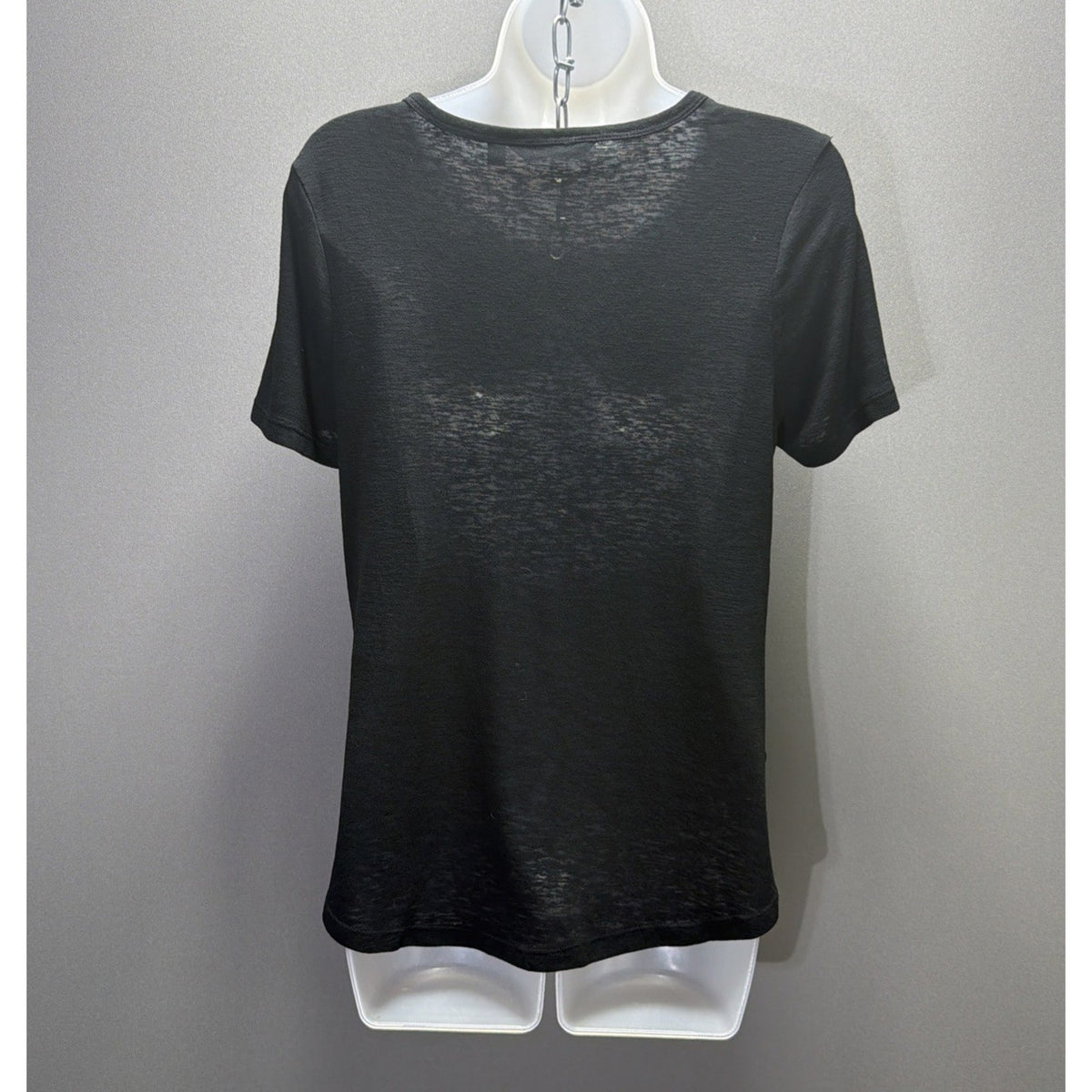 Athleta Small Women Medium Breezy Tee Round Neck Short Sleeve Modal Blend Black